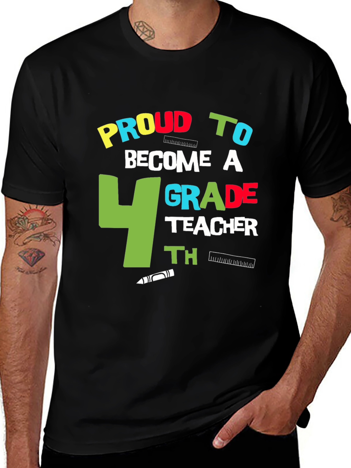 Proud 4th Grade Teacher T-Shirt