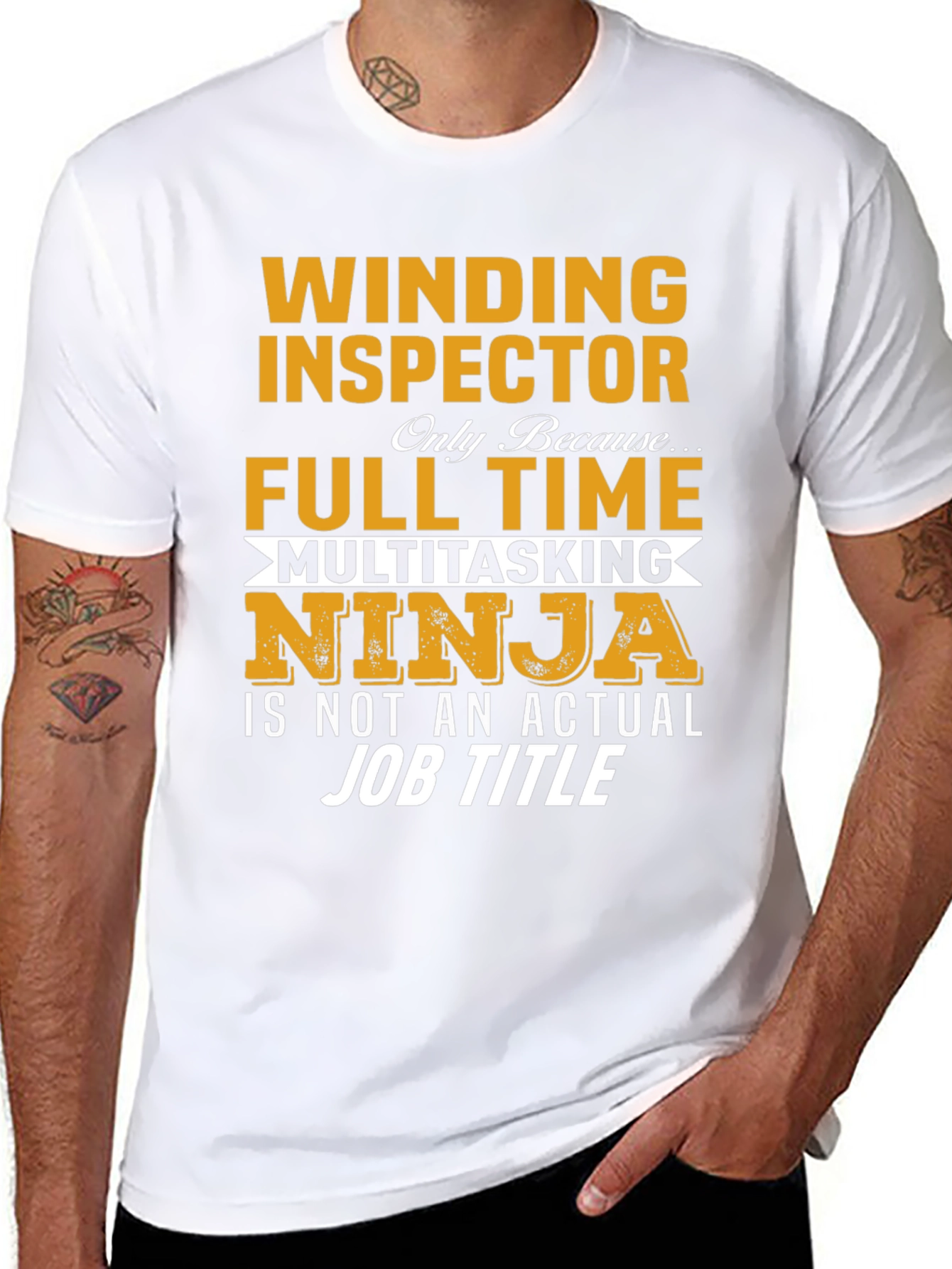 Winding Inspector Full Time Ninja T-Shirt