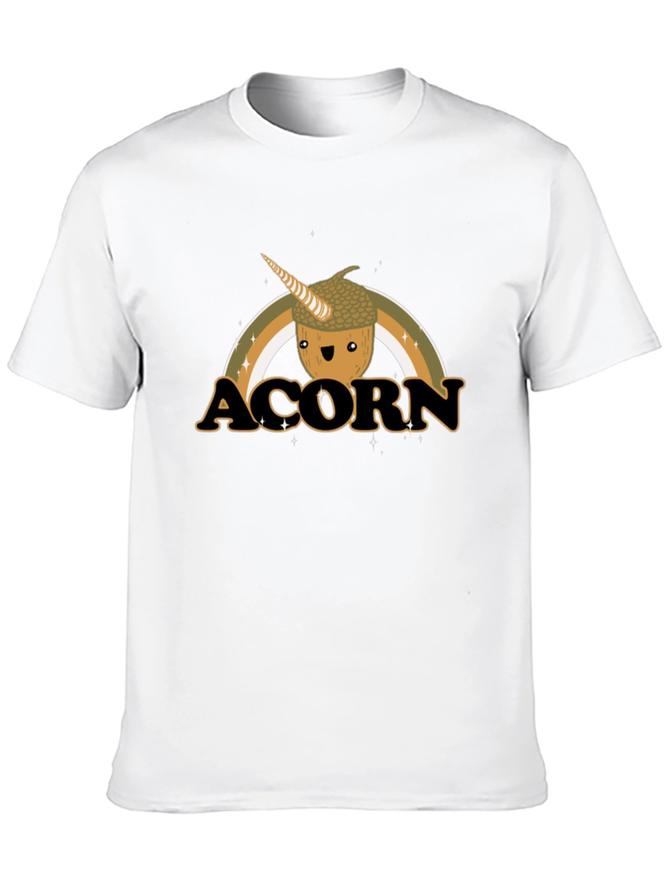 Acorn Unicorn Rainbow Graphic T-Shirt