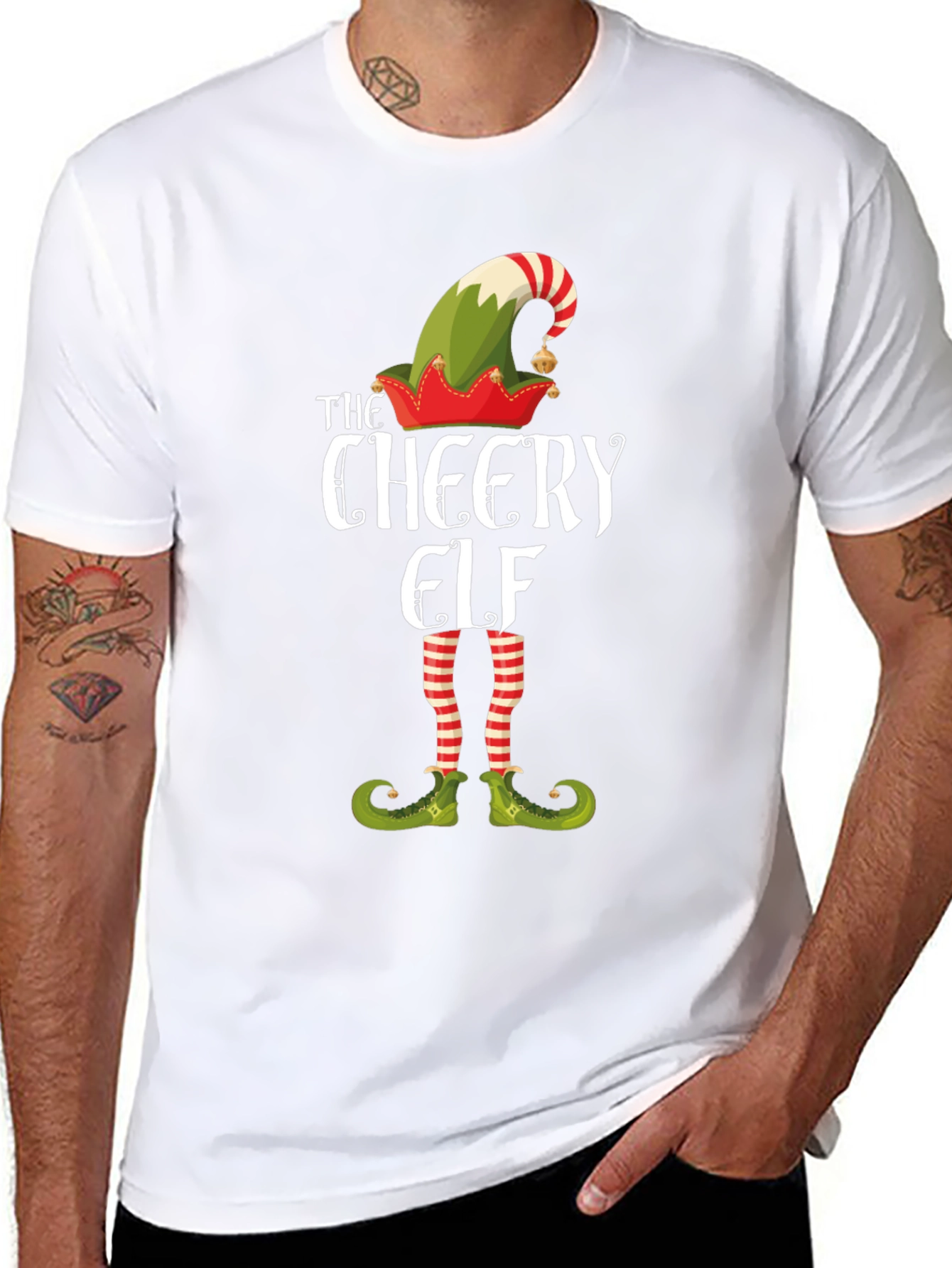 The Cheery Elf T-Shirt - Christmas Holiday Tee