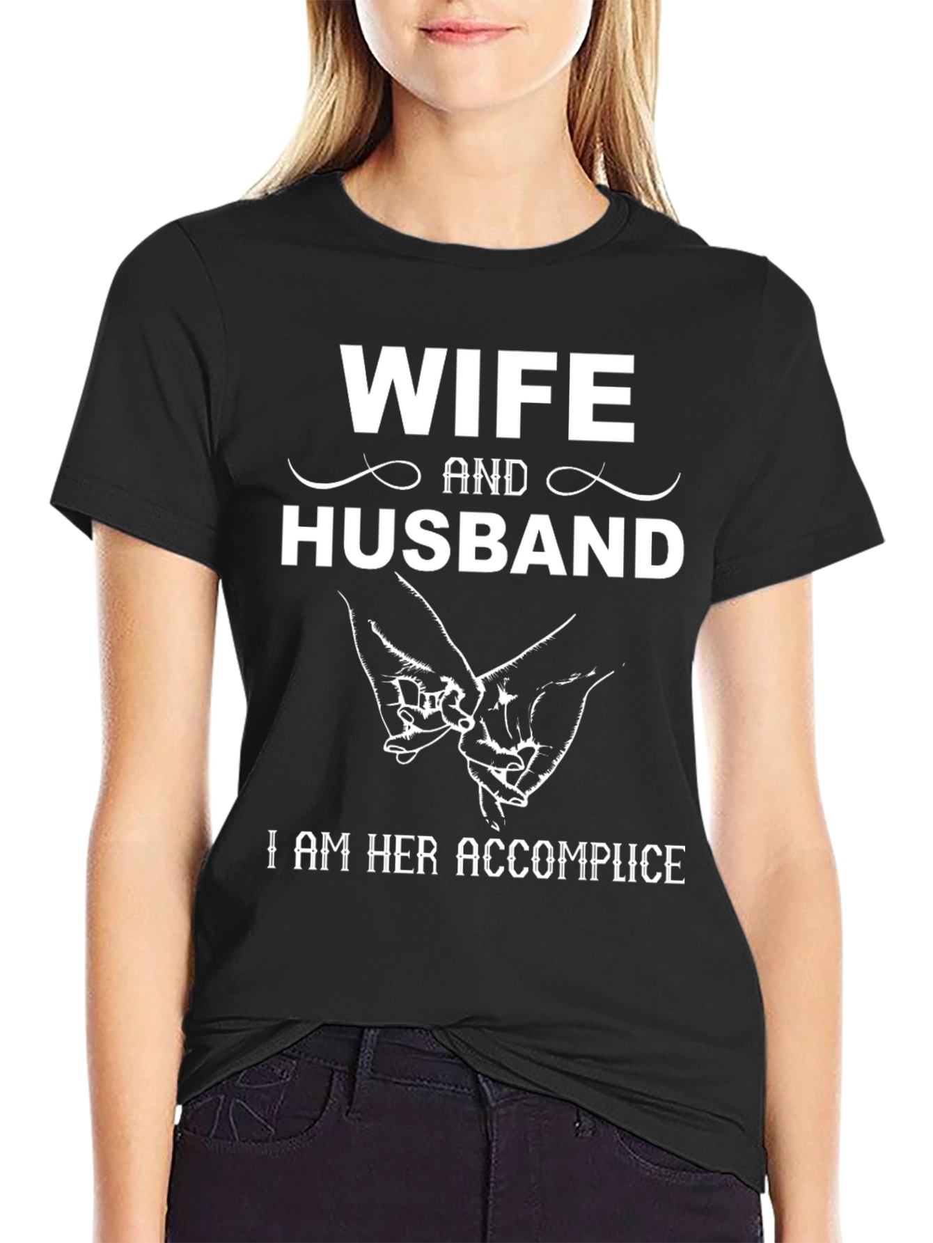 Wife and Husband Accomplice Graphic Tee