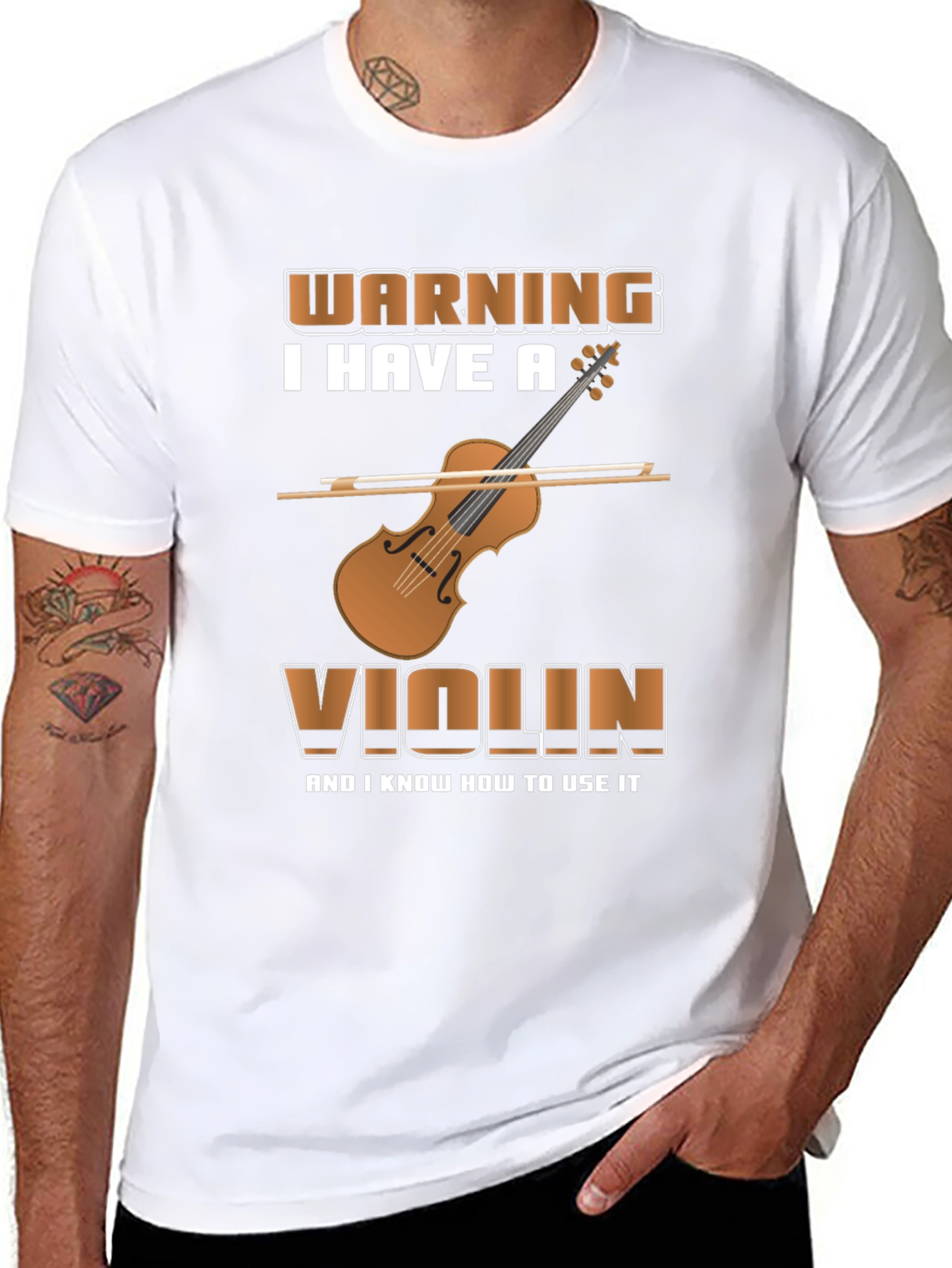 Violin Player Warning T-Shirt