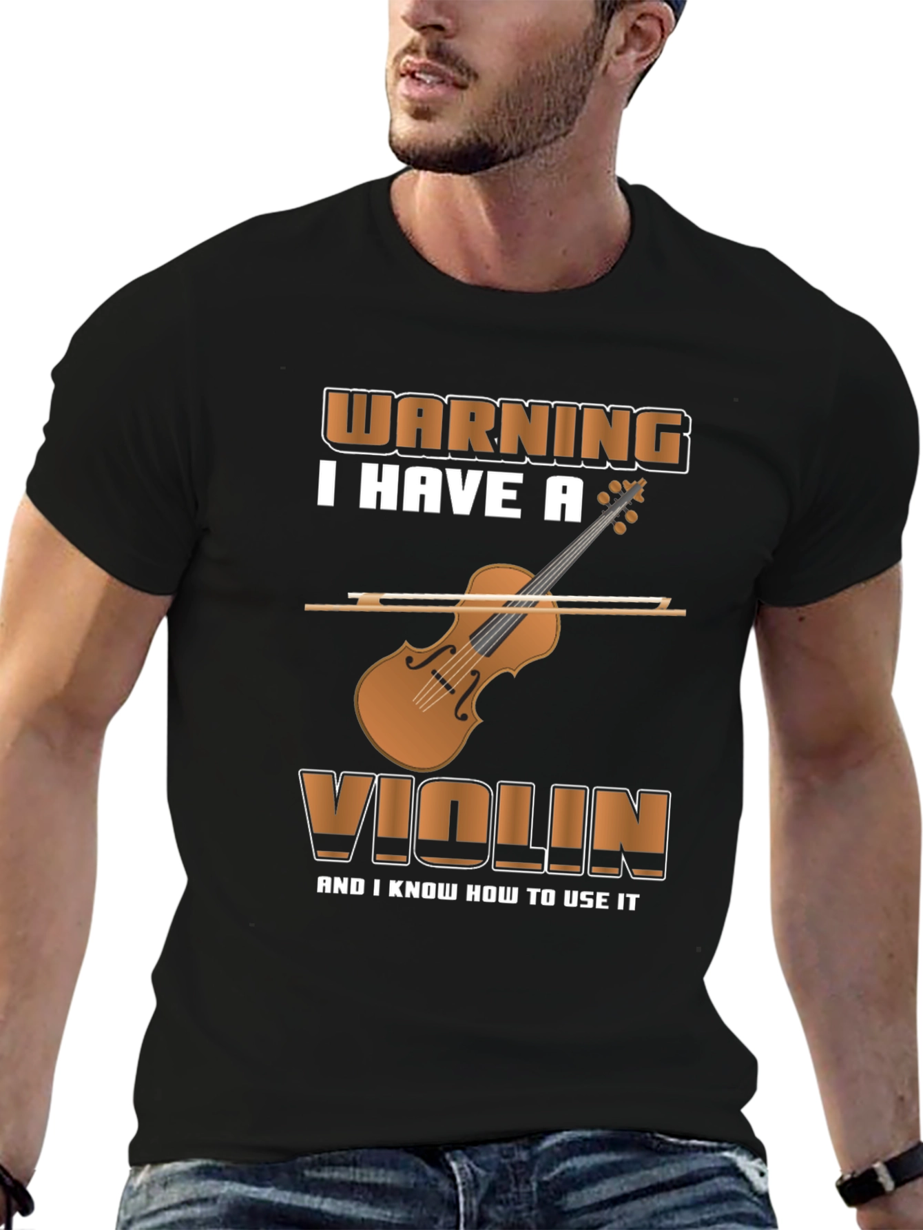 Violin Player Warning T-Shirt