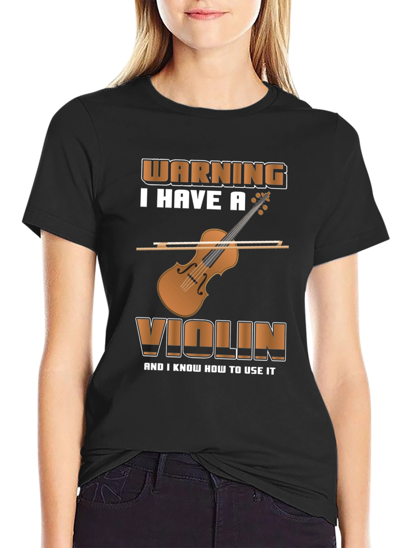 Violin Player Warning T-Shirt