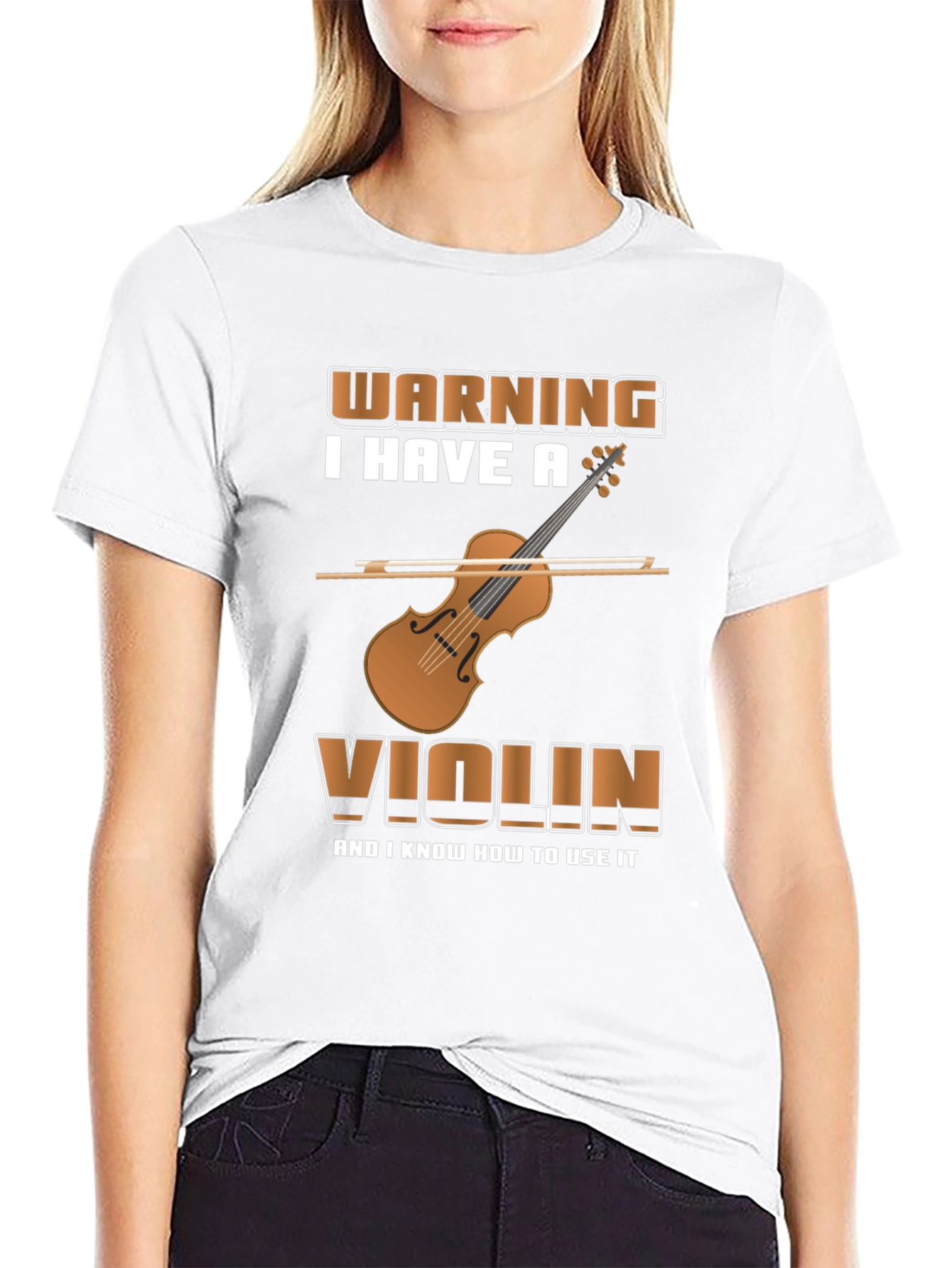 Violin Player Warning T-Shirt