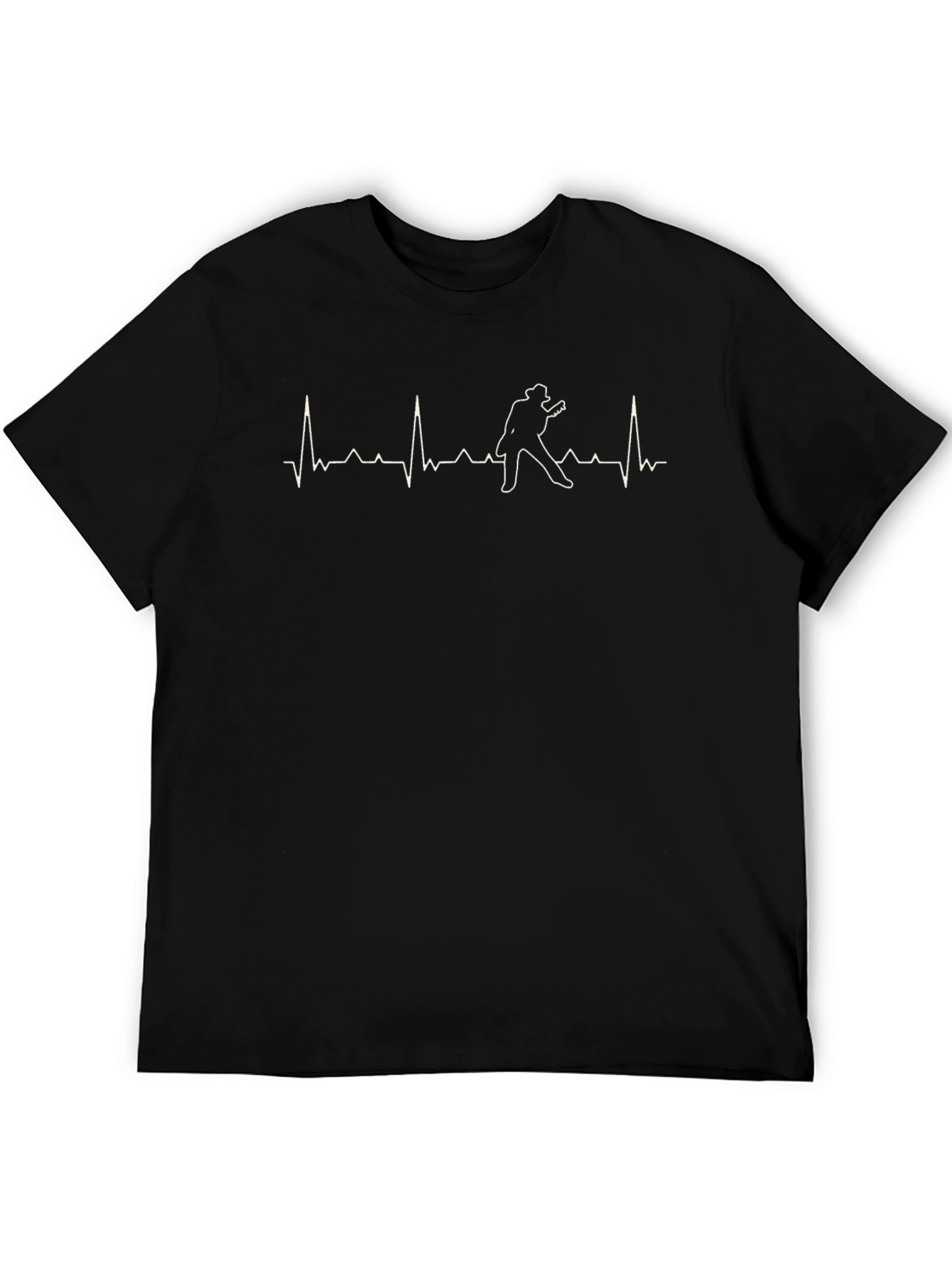 Rhythm Heartbeat Guitarist Graphic Tee