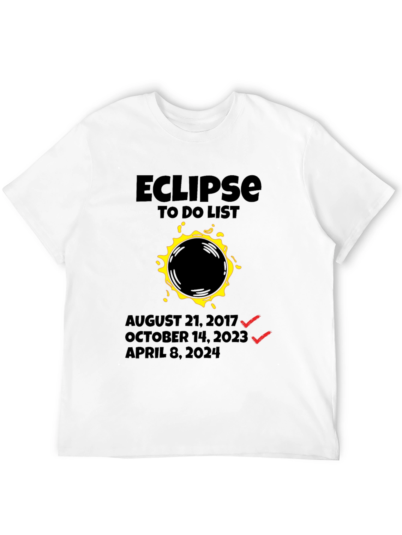 Eclipse To-Do List Graphic Tee