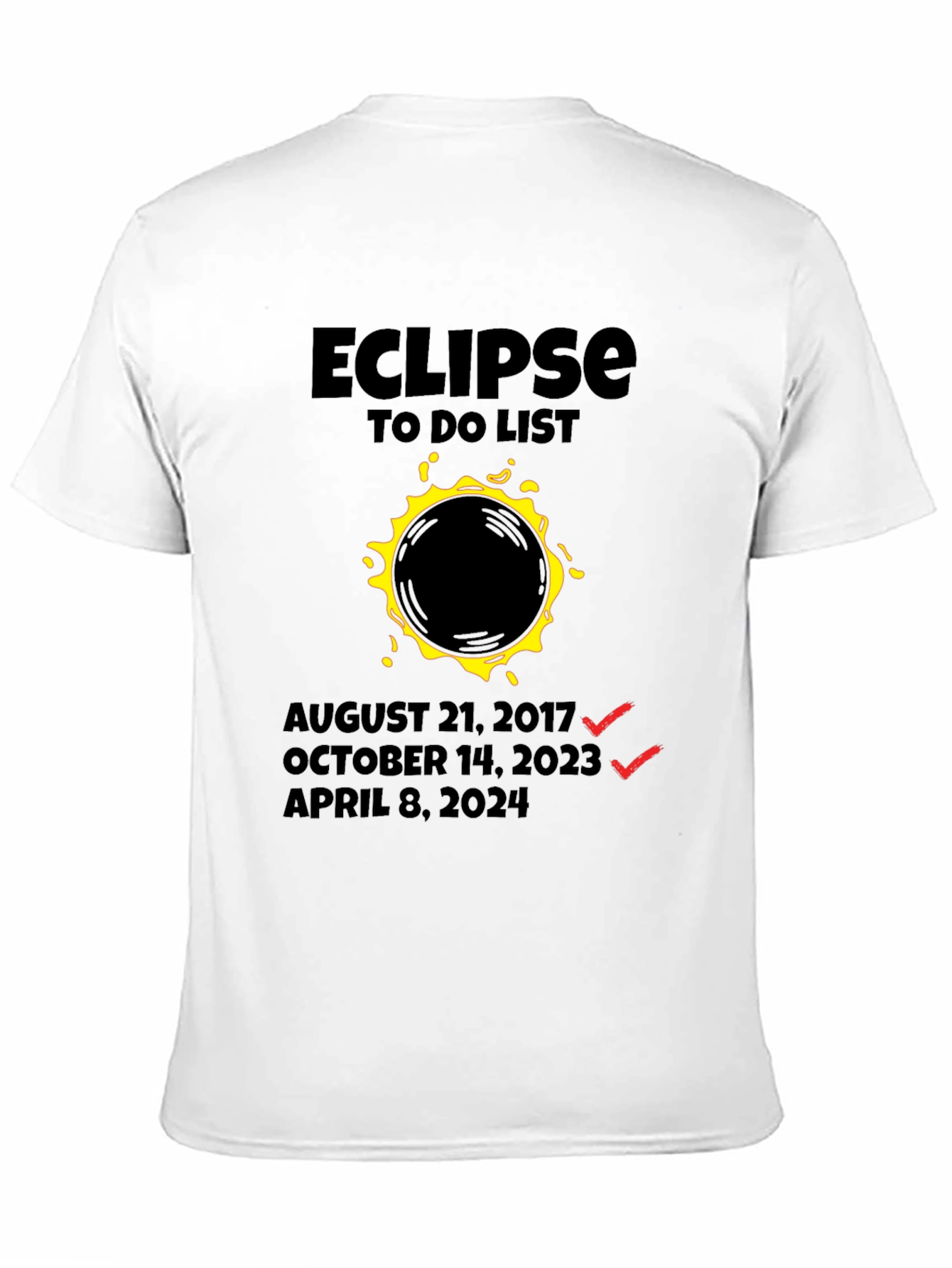 Eclipse To-Do List Graphic Tee