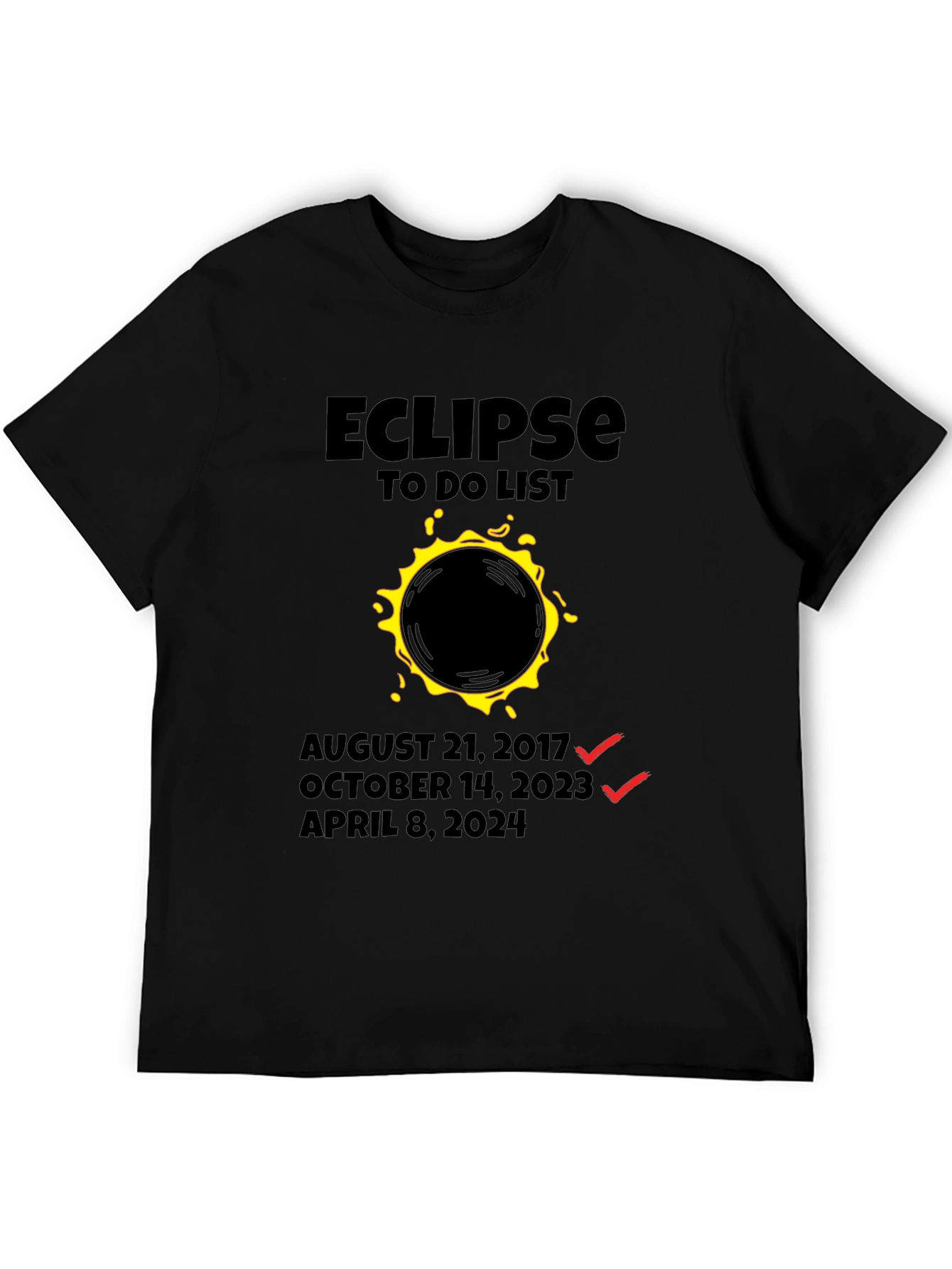 Eclipse To-Do List Graphic Tee