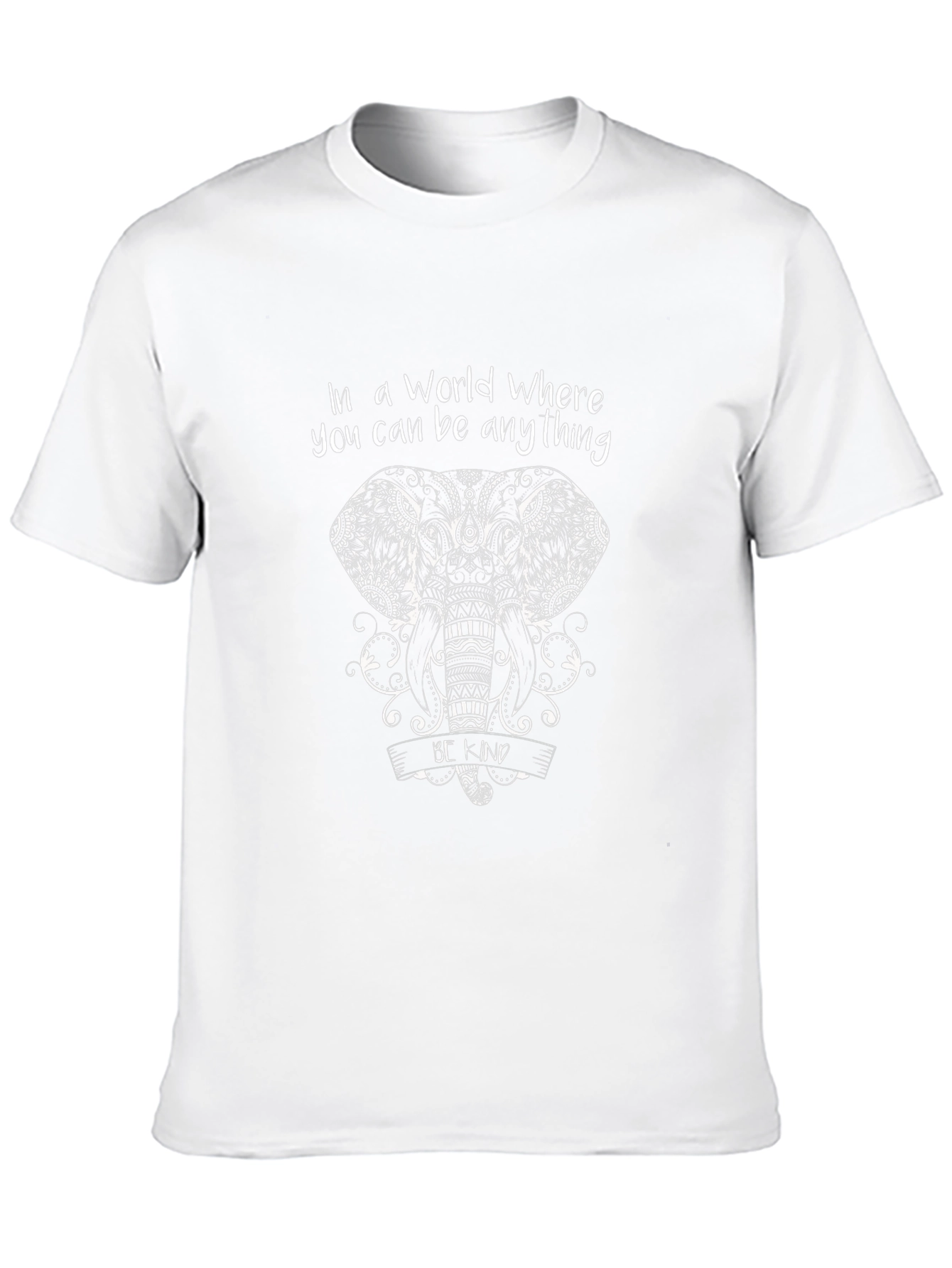 Elephant Mandala T-Shirt - Be Kind Graphic Tee