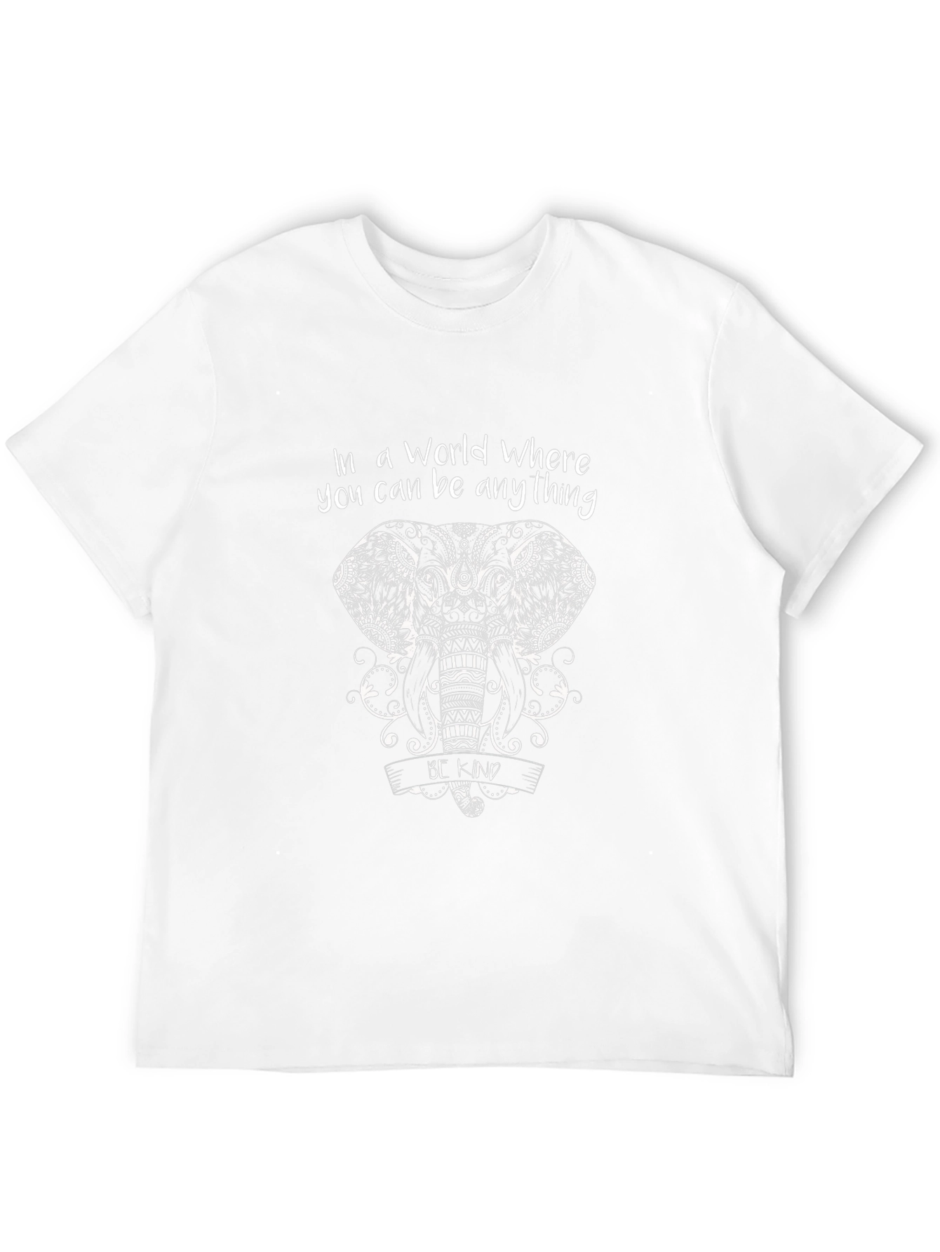 Elephant Mandala T-Shirt - Be Kind Graphic Tee