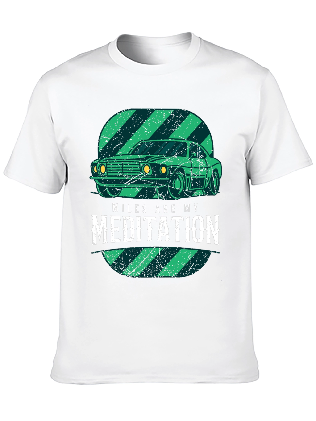 Miles are My Meditation Car Graphic Tee