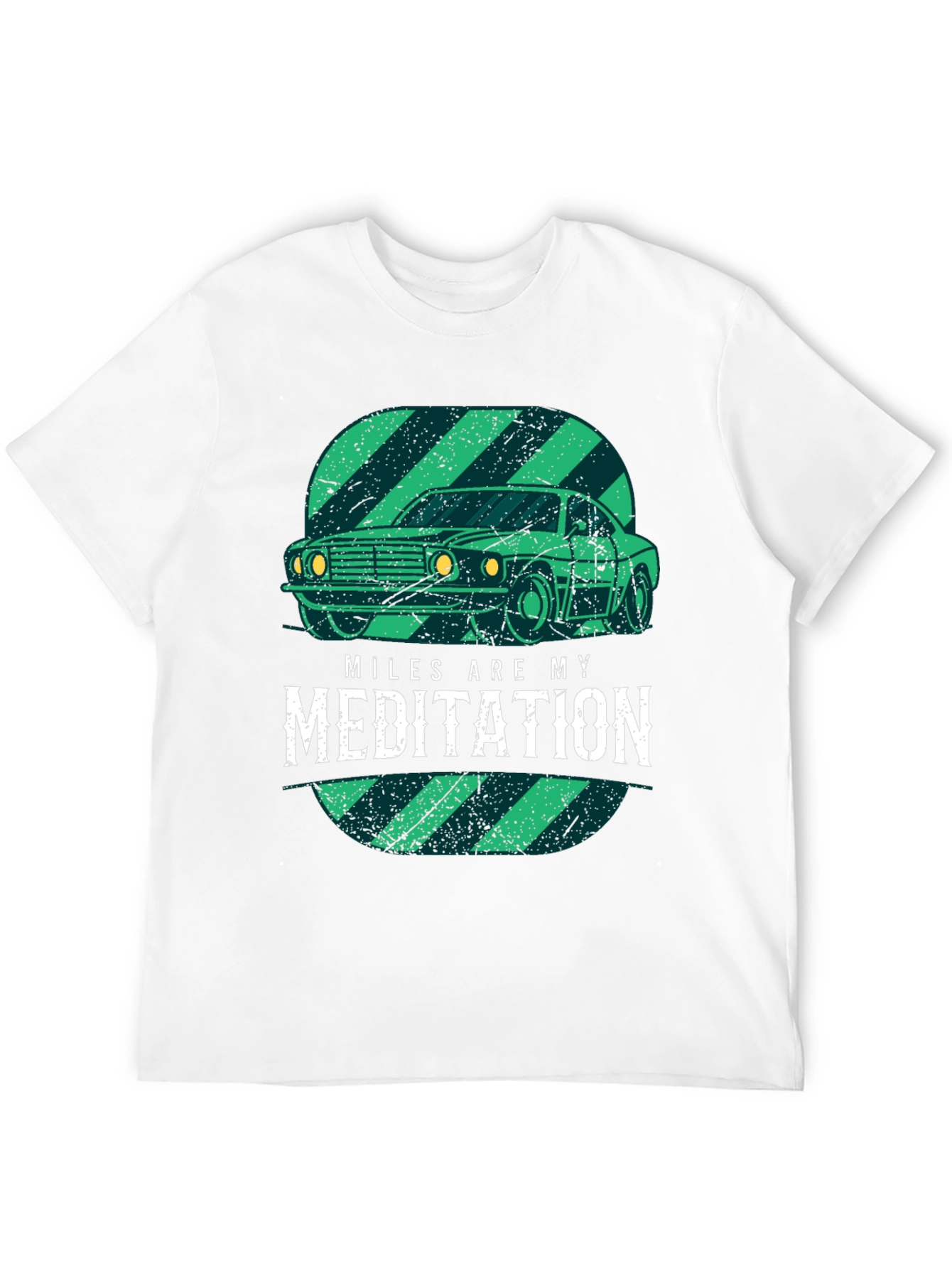 Miles are My Meditation Car Graphic Tee