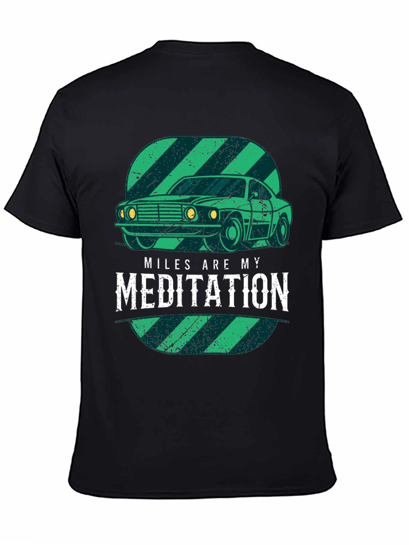 Miles are My Meditation Car Graphic Tee