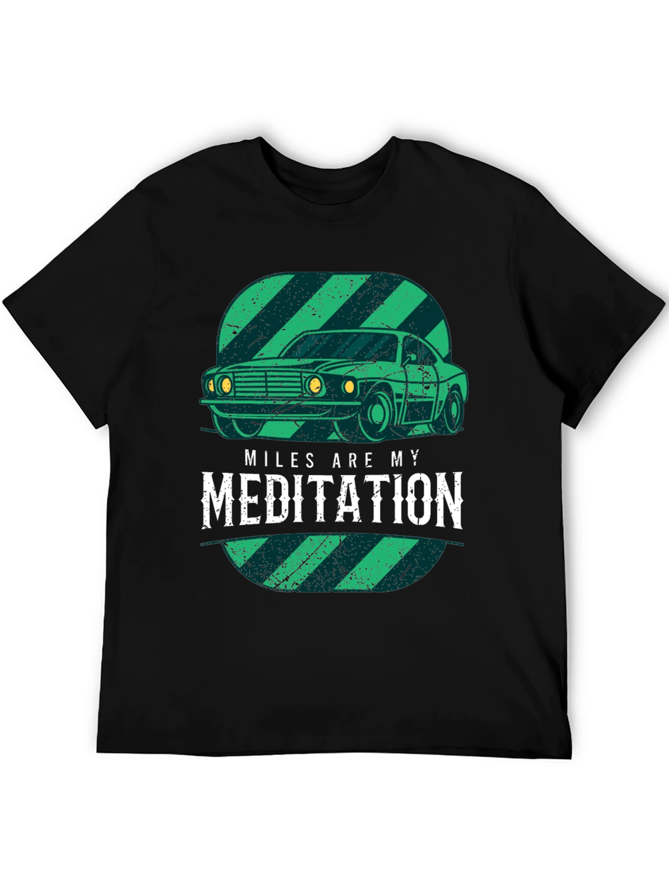 Miles are My Meditation Car Graphic Tee
