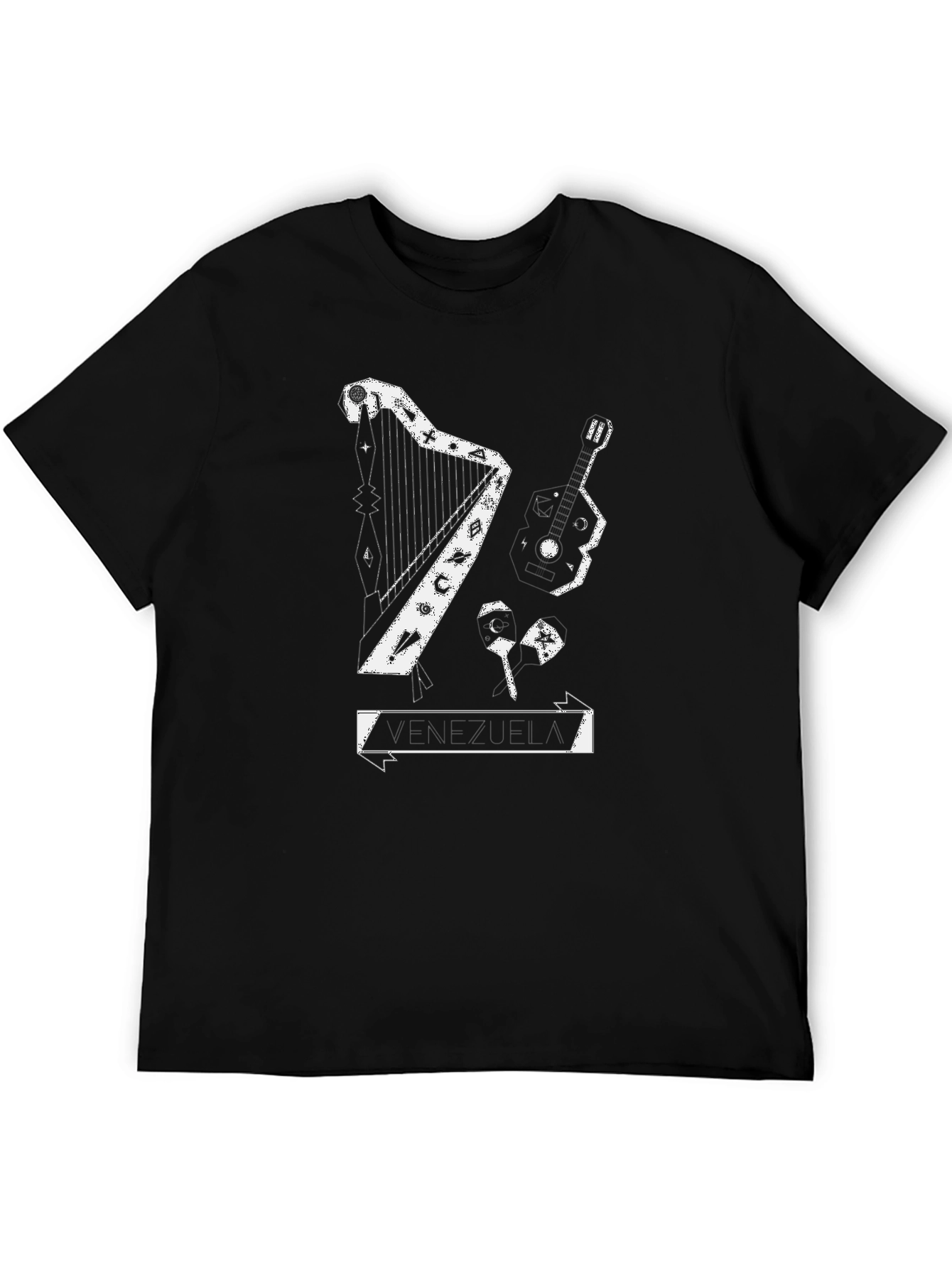 Mystic Instruments Graphic Tee - Black Cotton Blend Shirt
