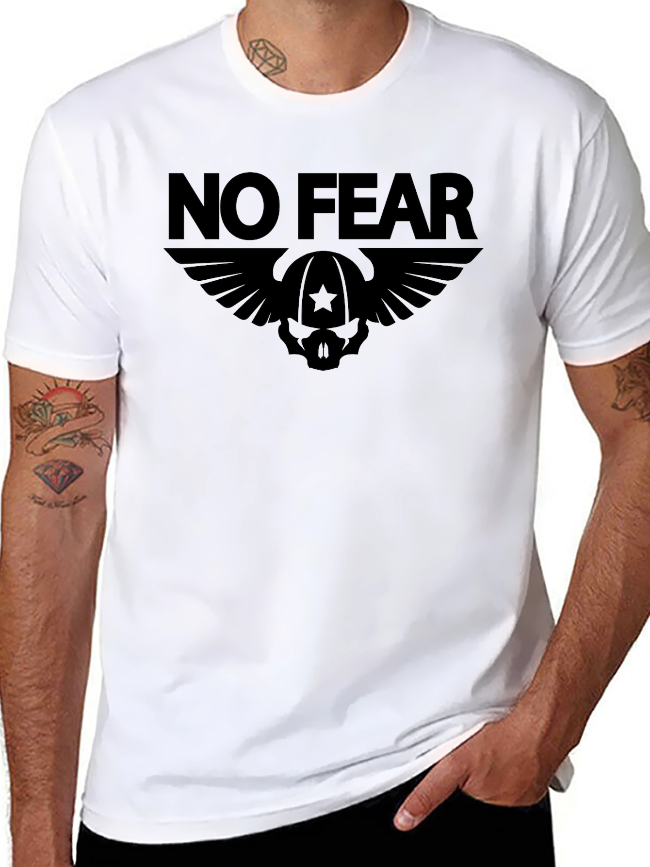 No Fear Graphic T-Shirt - Black