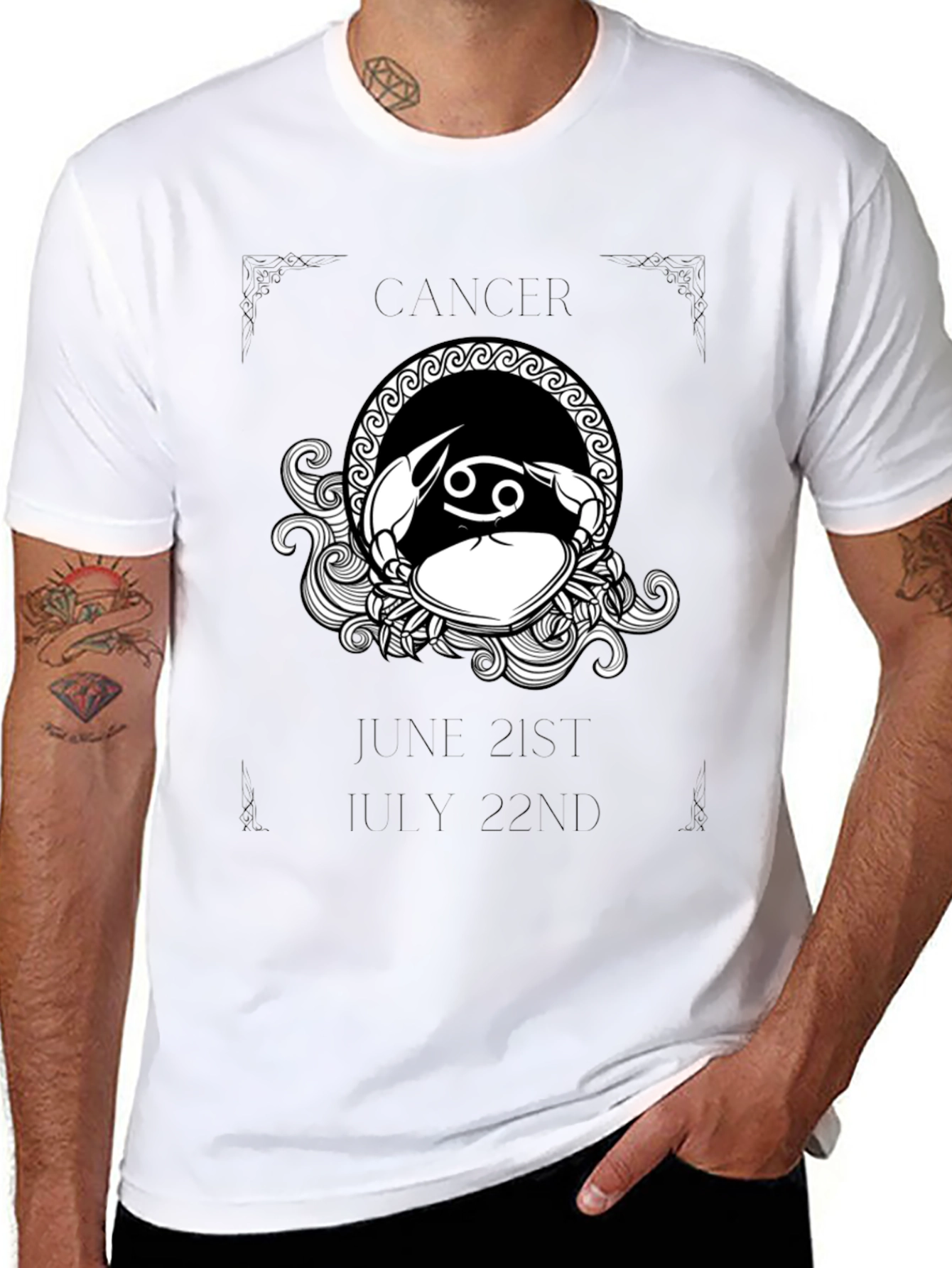 Cancer Zodiac T-Shirt - June 21st to July 22nd
