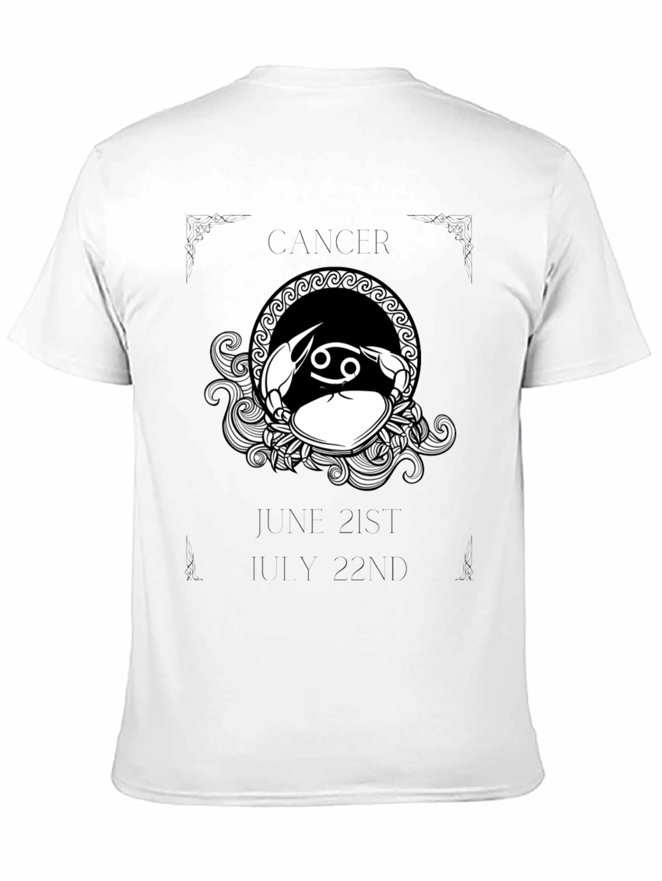 Cancer Zodiac T-Shirt - June 21st to July 22nd