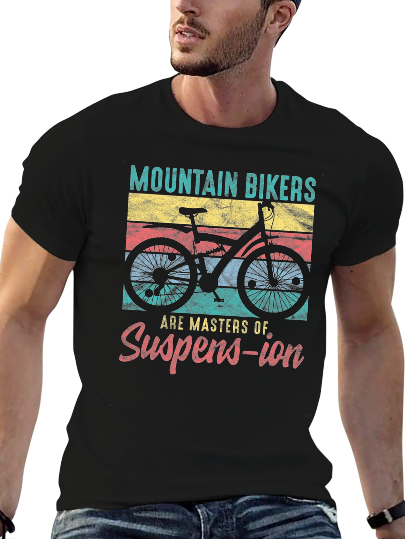 Mountain Biker Suspension Graphic Tee