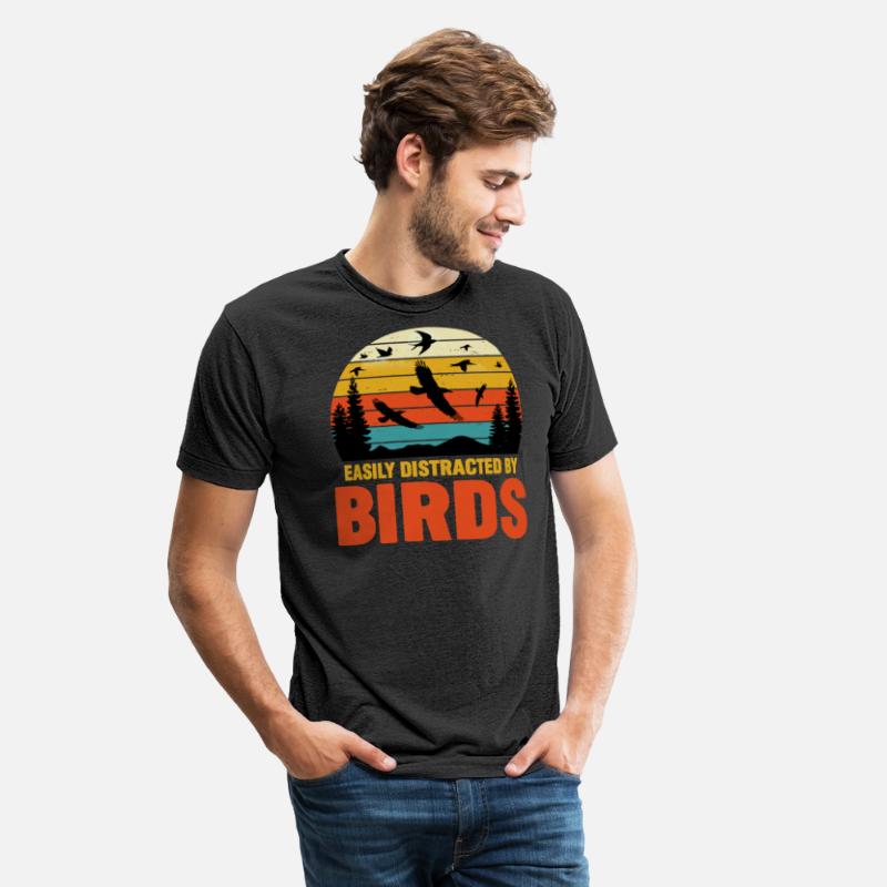 Easily Distracted By Birds Lover Funny