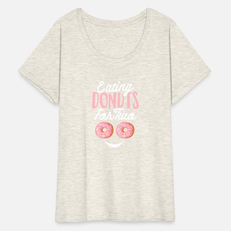 Eating Donuts For Two Pregnancy Announcet