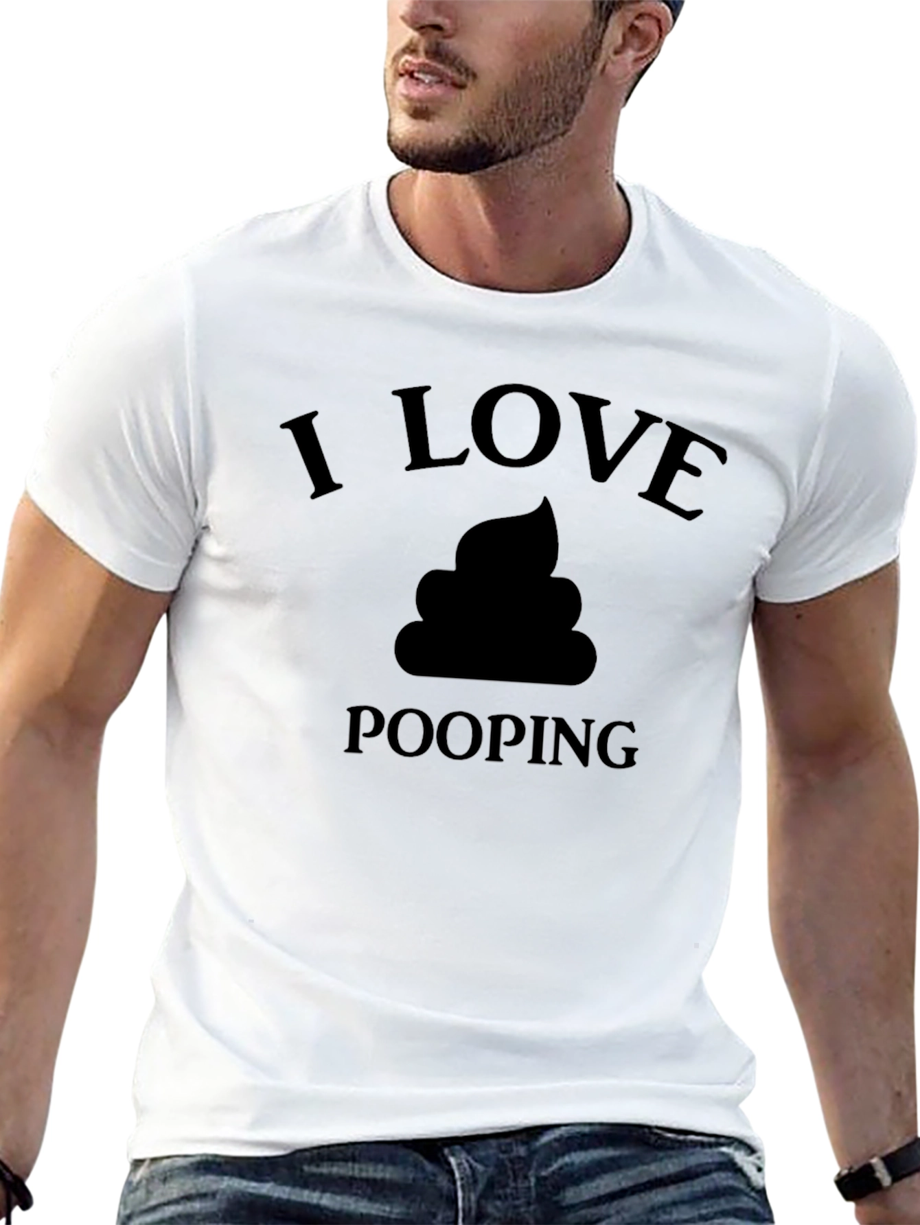 I Love Pooping T-Shirt - Funny Graphic Tee