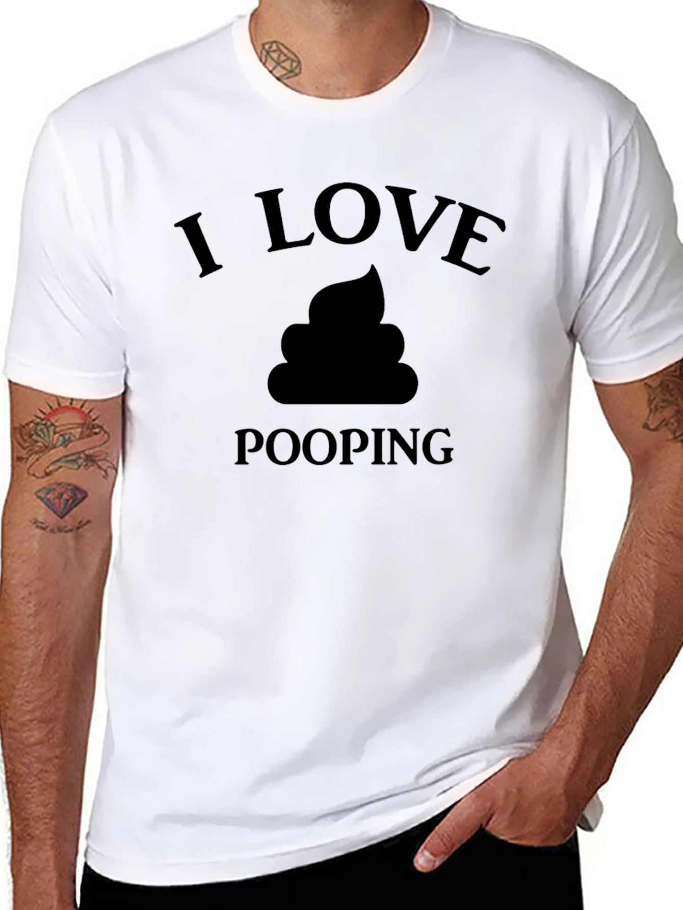 I Love Pooping T-Shirt - Funny Graphic Tee