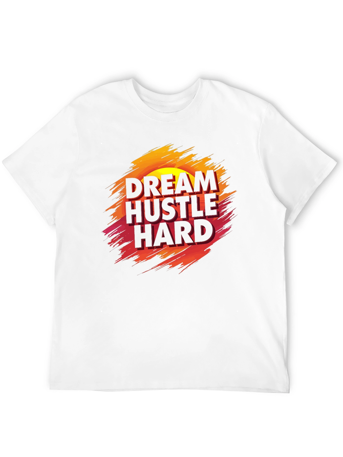 Dream Hustle Hard Graphic Tee - Black