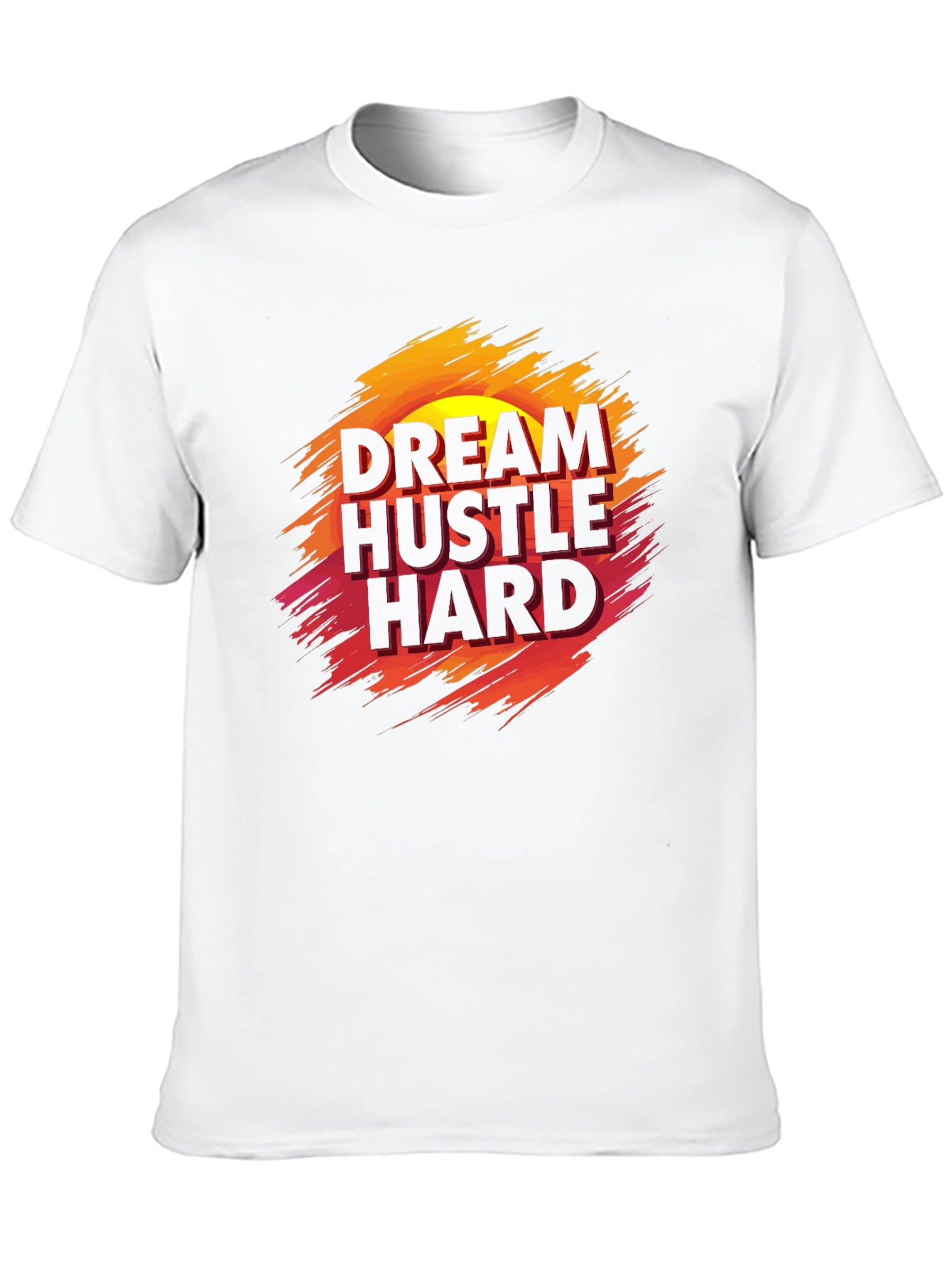 Dream Hustle Hard Graphic Tee - Black