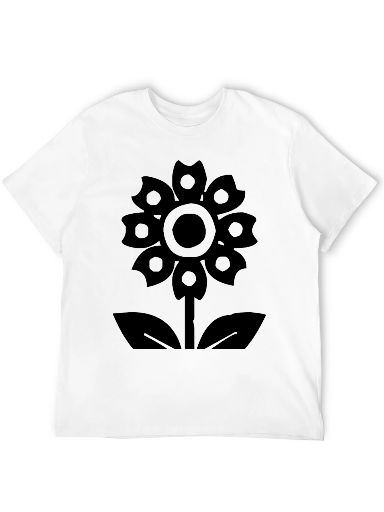 Flower Power Black Graphic Tee