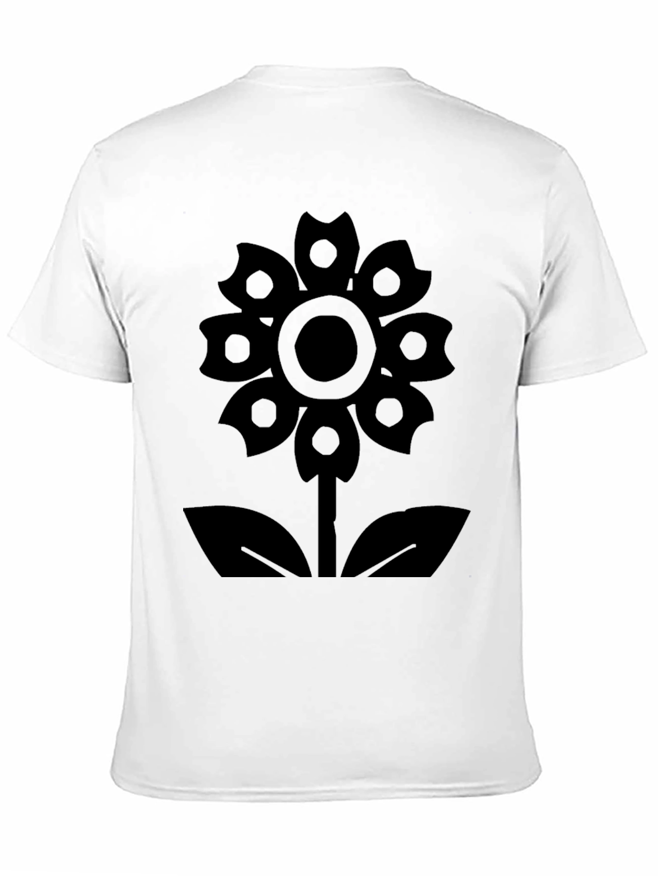 Flower Power Black Graphic Tee