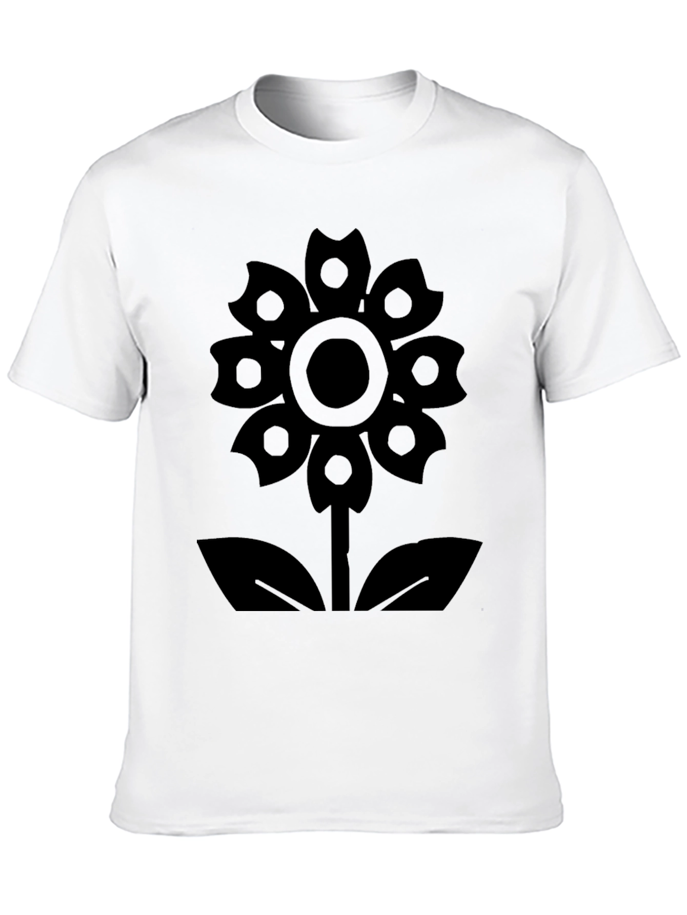 Flower Power Black Graphic Tee