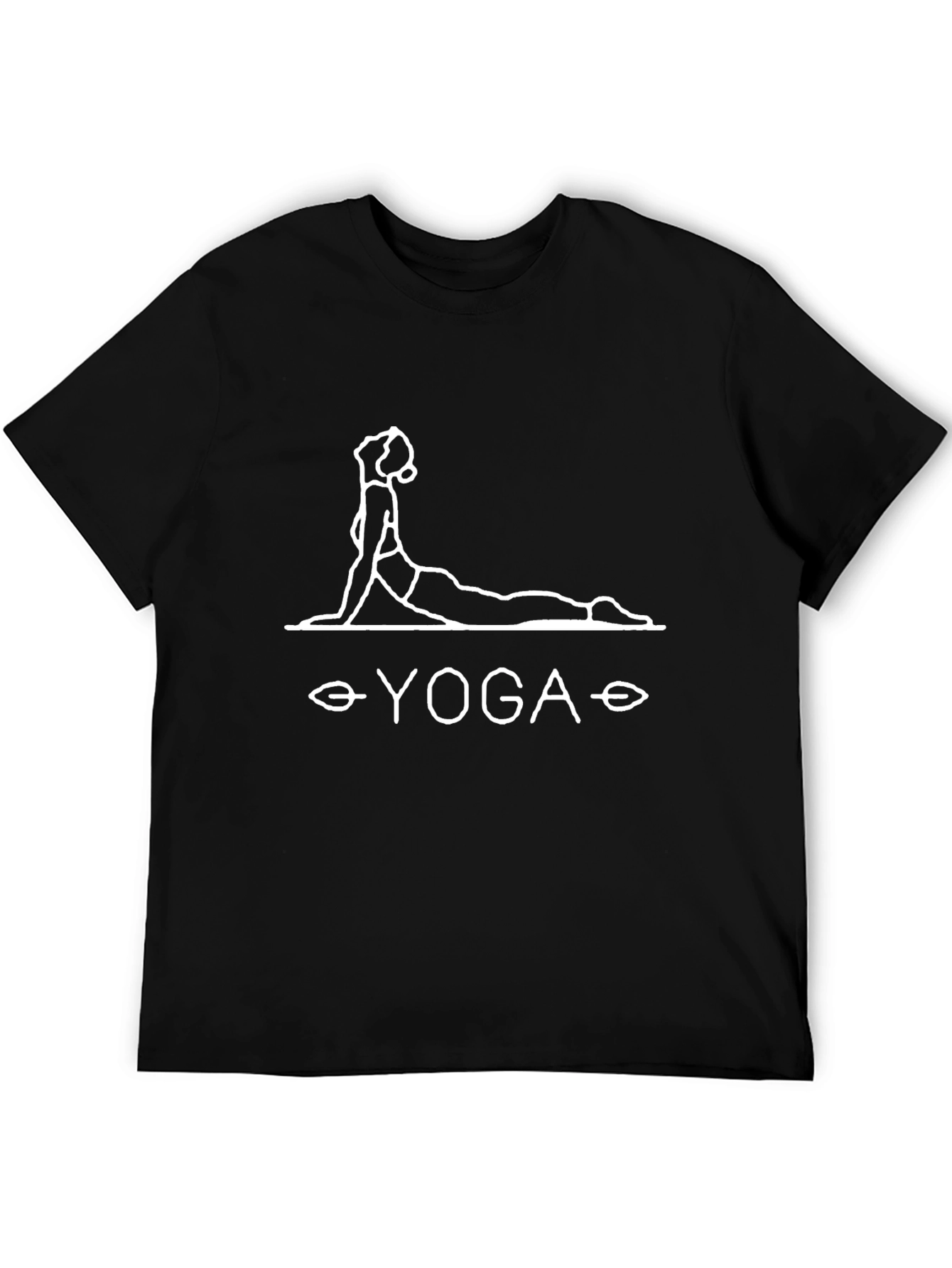 Yoga Pose Graphic Tee - Black