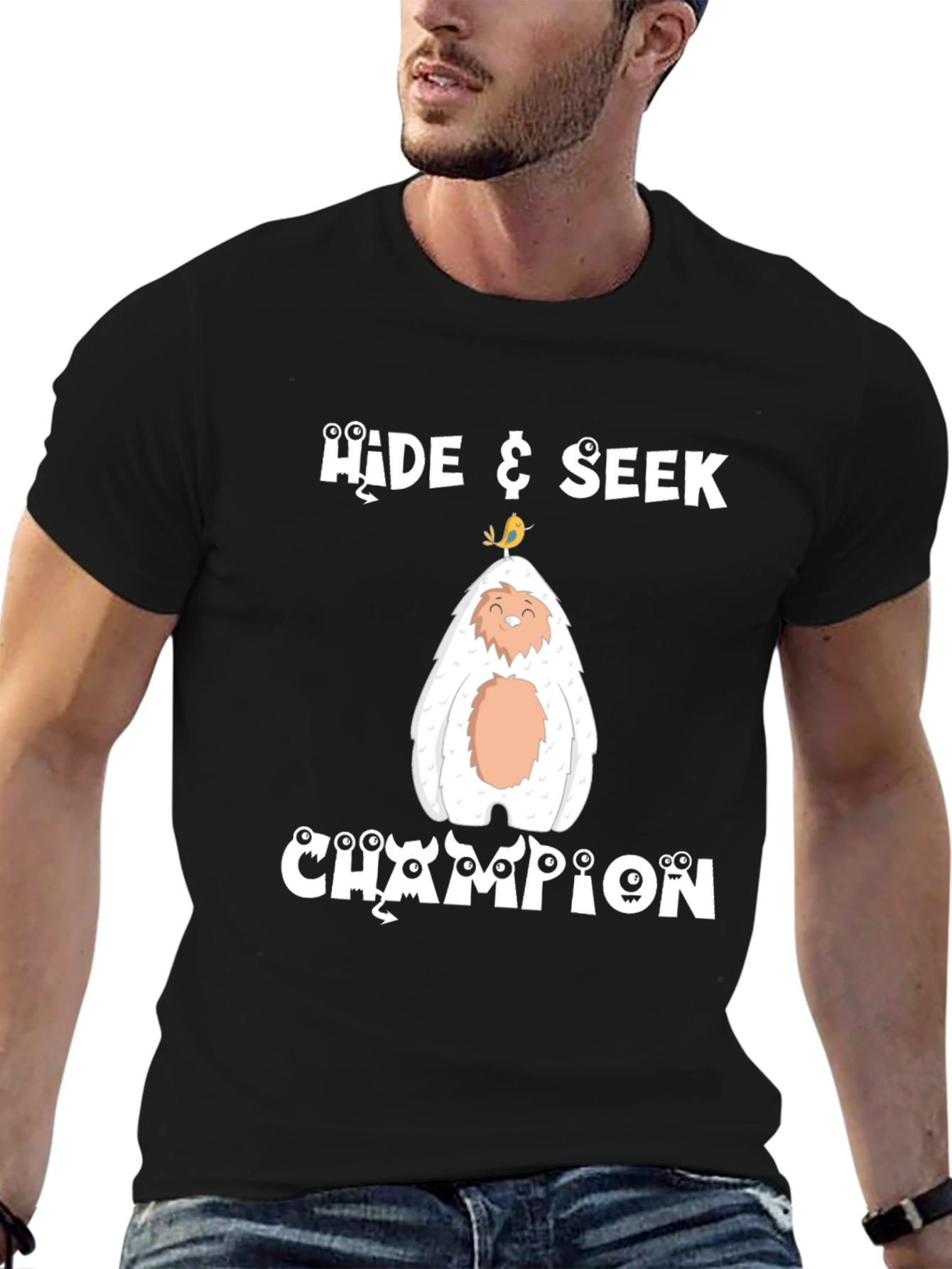 Hide & Seek Champion T-Shirt - Yeti Design