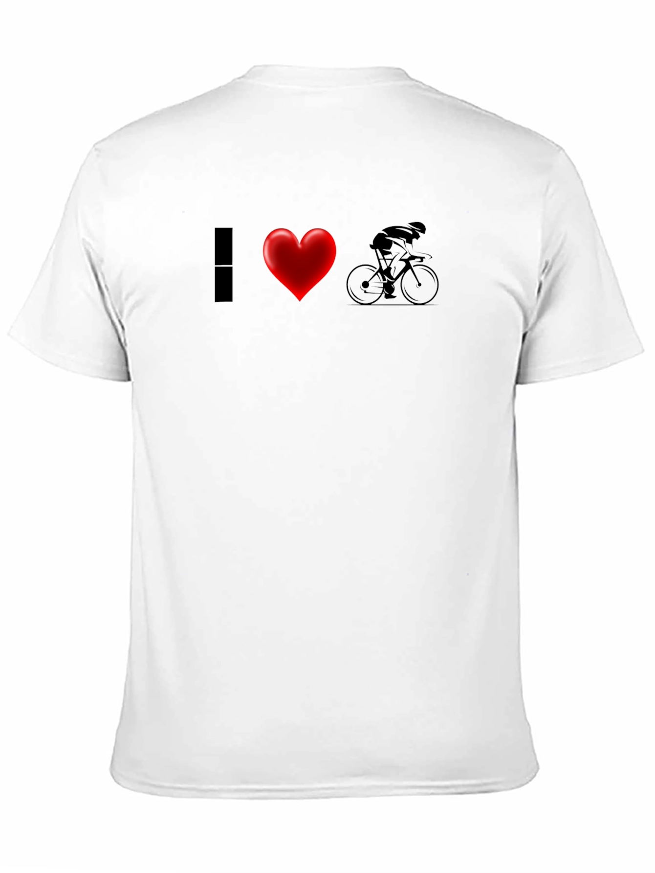 I Heart Cycling T-Shirt - Black Sporty