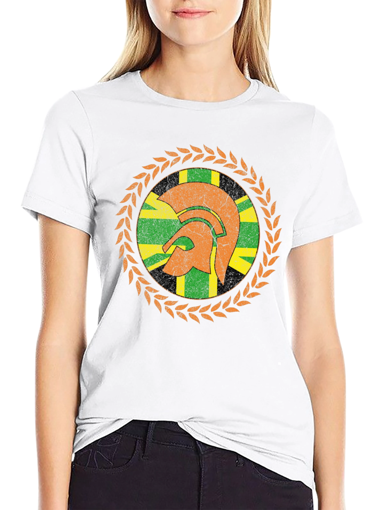 Spartan Helmet Graphic Tee - Reggae Style