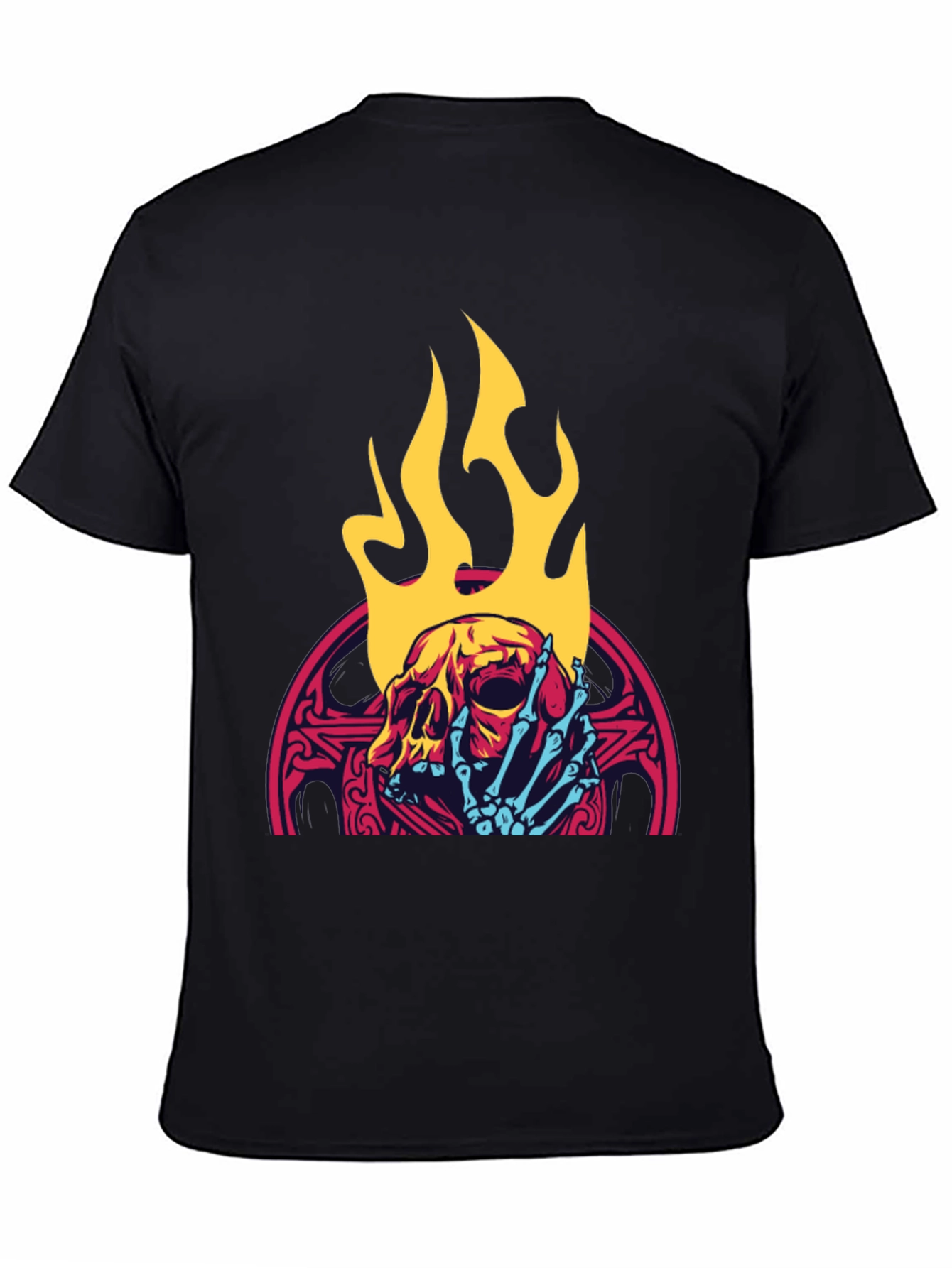 Skull & Flames Graphic Tee - Cool & Edgy