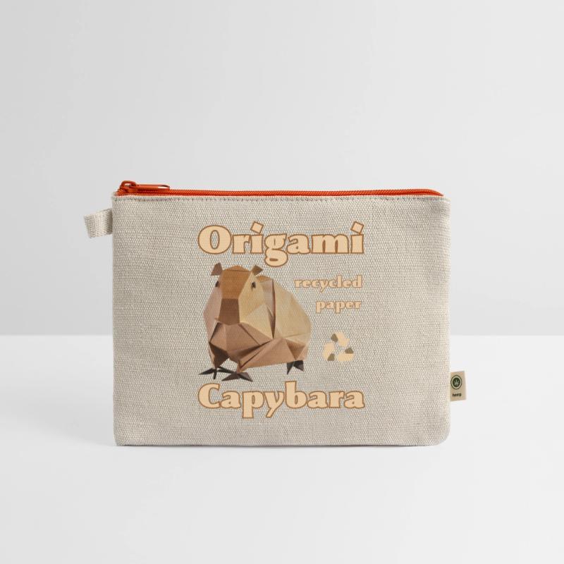 Ecology Capybara Origami from recycled paper.