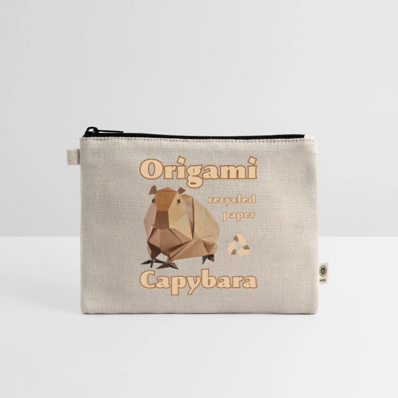 Ecology Capybara Origami from recycled paper.