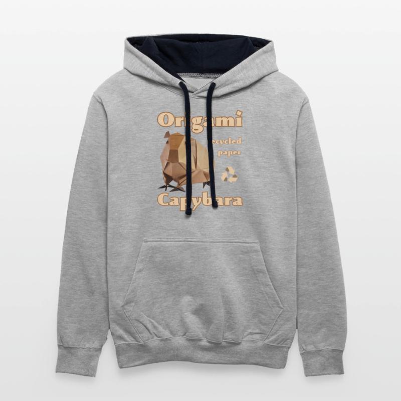 Ecology Capybara Origami from recycled paper.