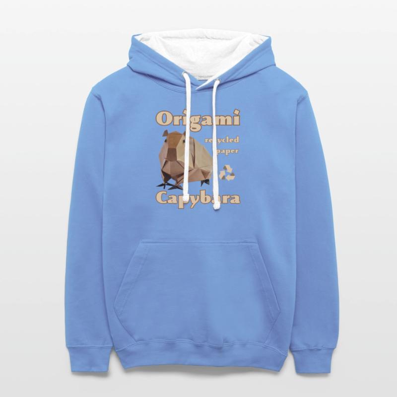 Ecology Capybara Origami from recycled paper.