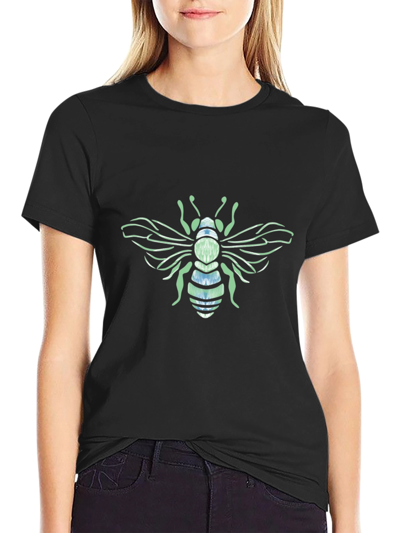 Bee Graphic T-Shirt - Trendy Casual Wear