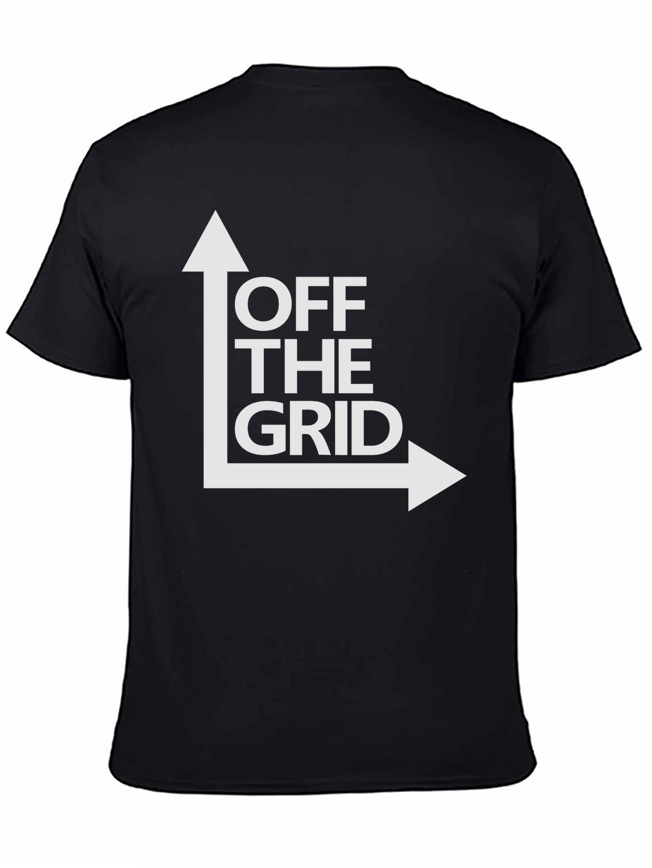 Off The Grid Graphic T-Shirt - Black Cotton Tee