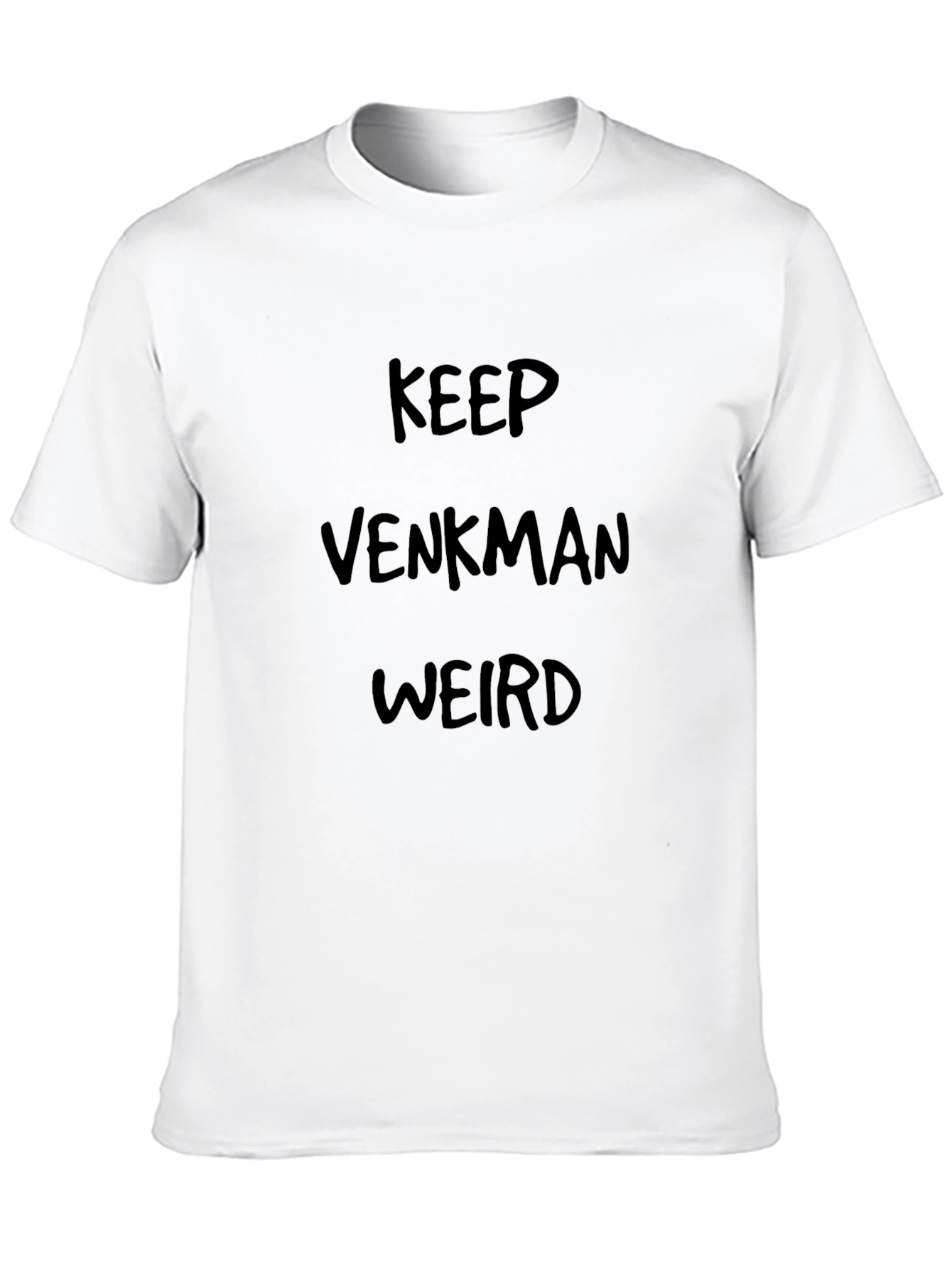 Keep Venkman Weird Graphic Tee - Black Cotton T-Shirt