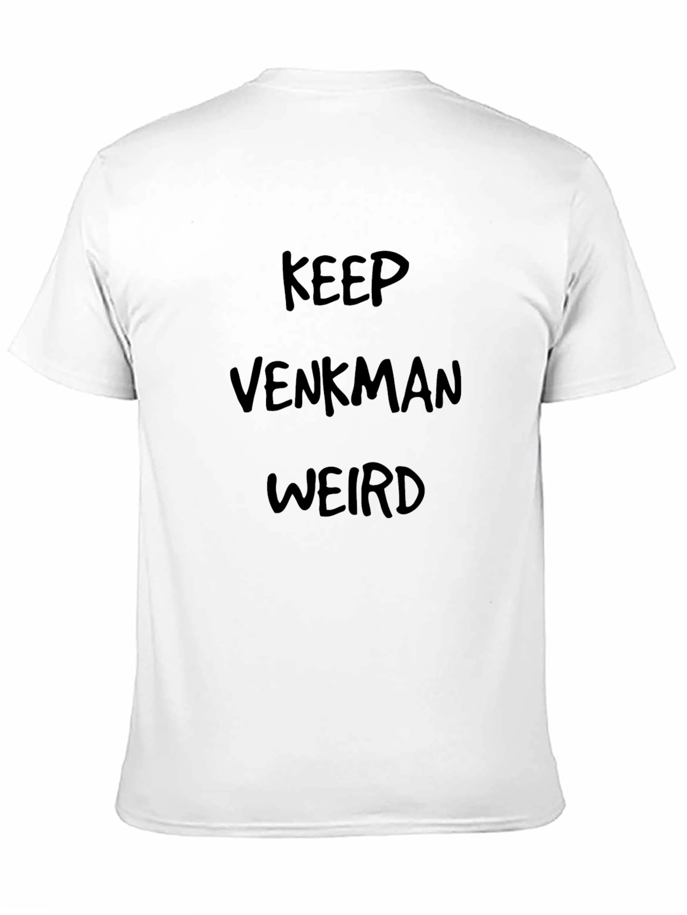 Keep Venkman Weird Graphic Tee - Black Cotton T-Shirt