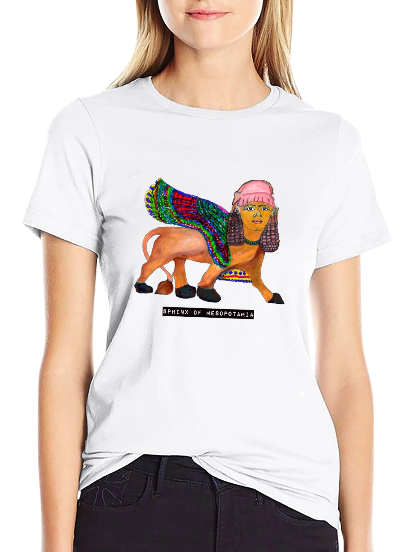 Sphinx of Mesopotamia Graphic Tee - Unique Art T-Shirt