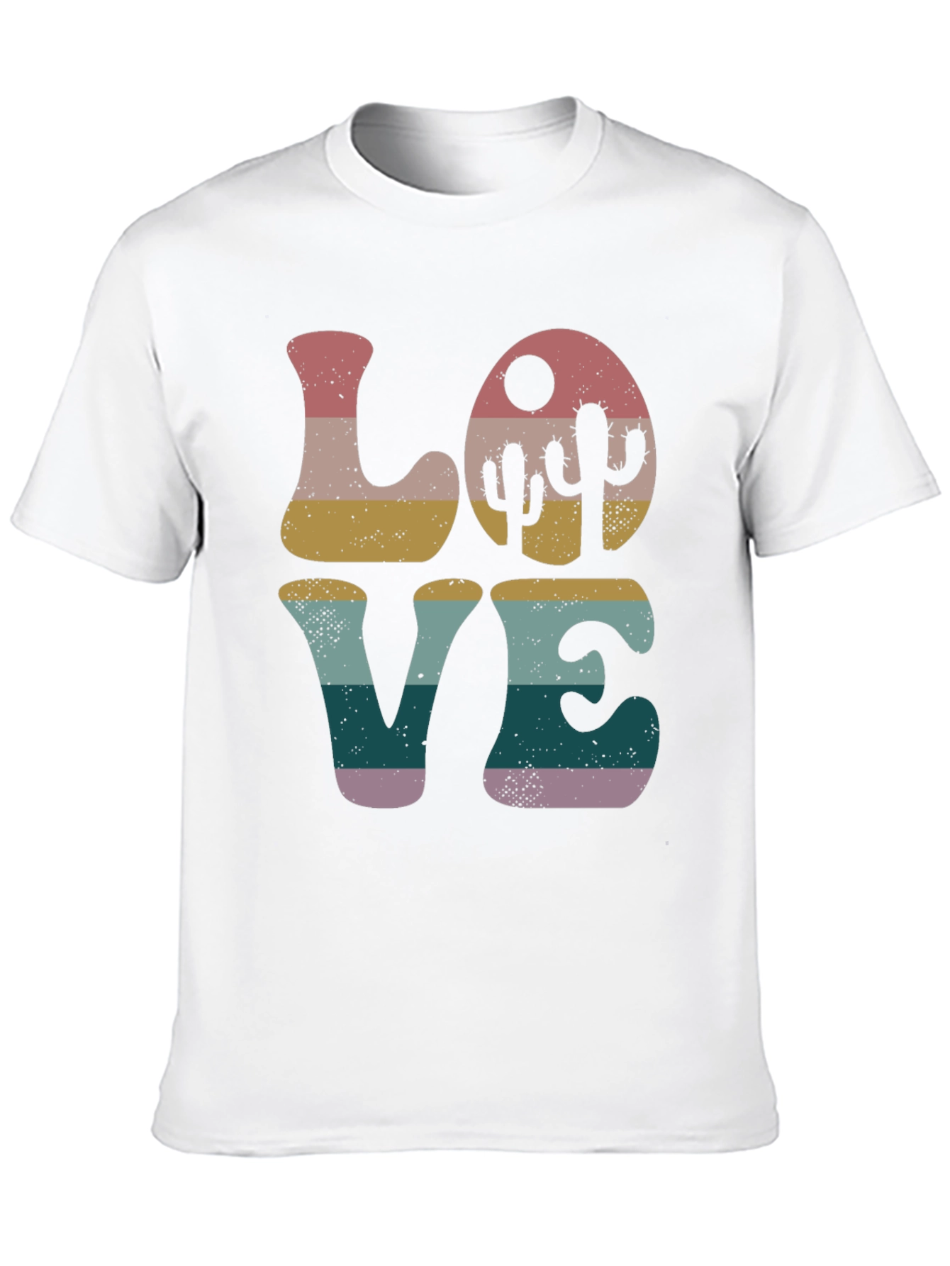 Retro Desert Love Cactus Graphic Tee