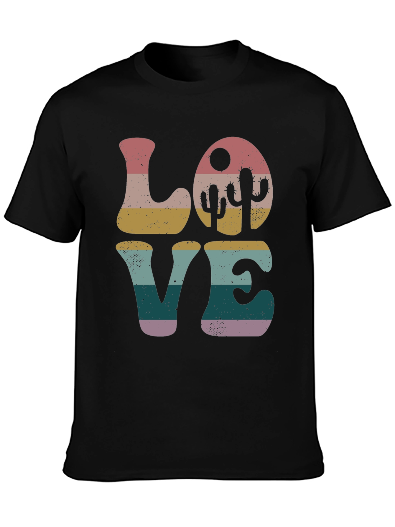 Retro Desert Love Cactus Graphic Tee