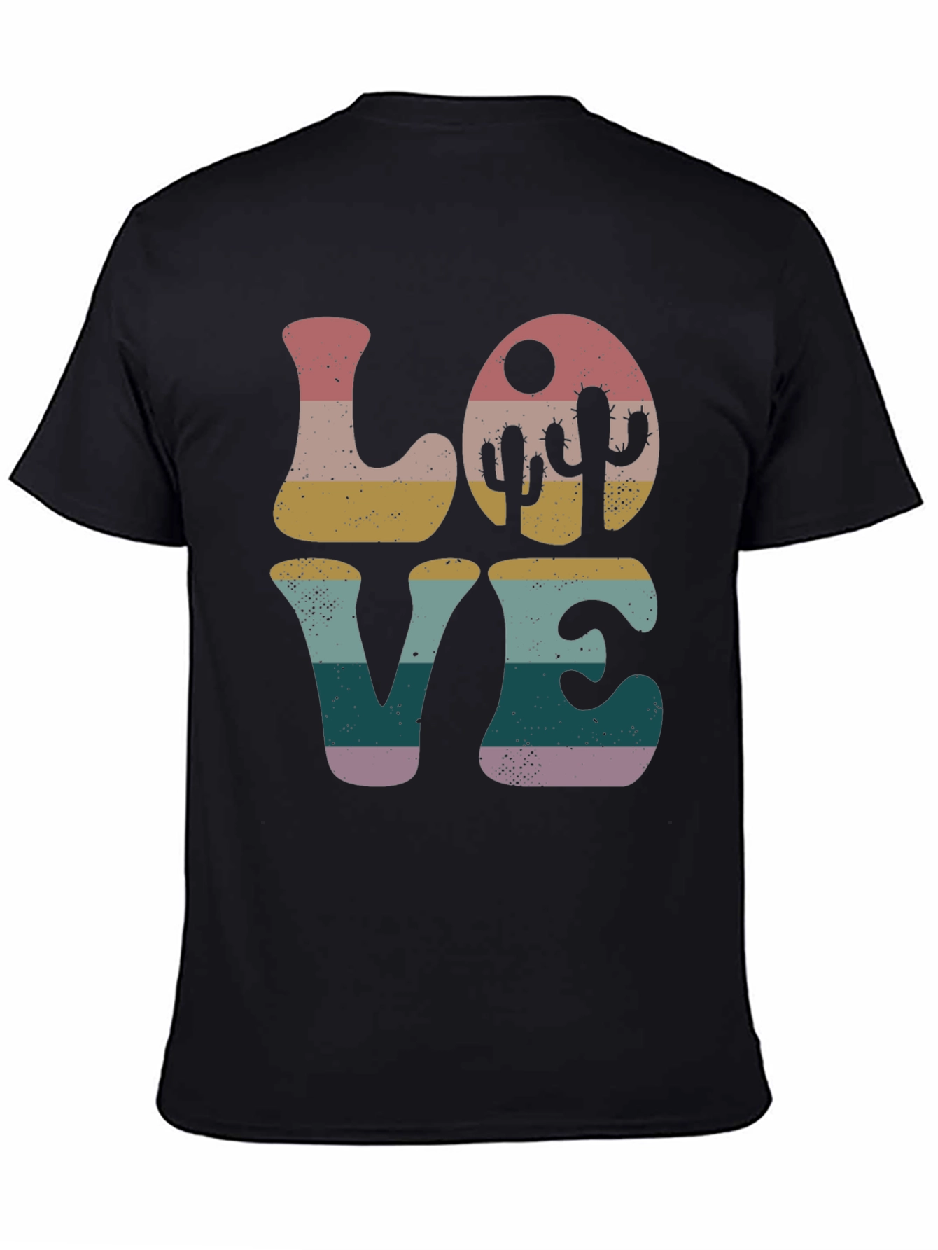 Retro Desert Love Cactus Graphic Tee